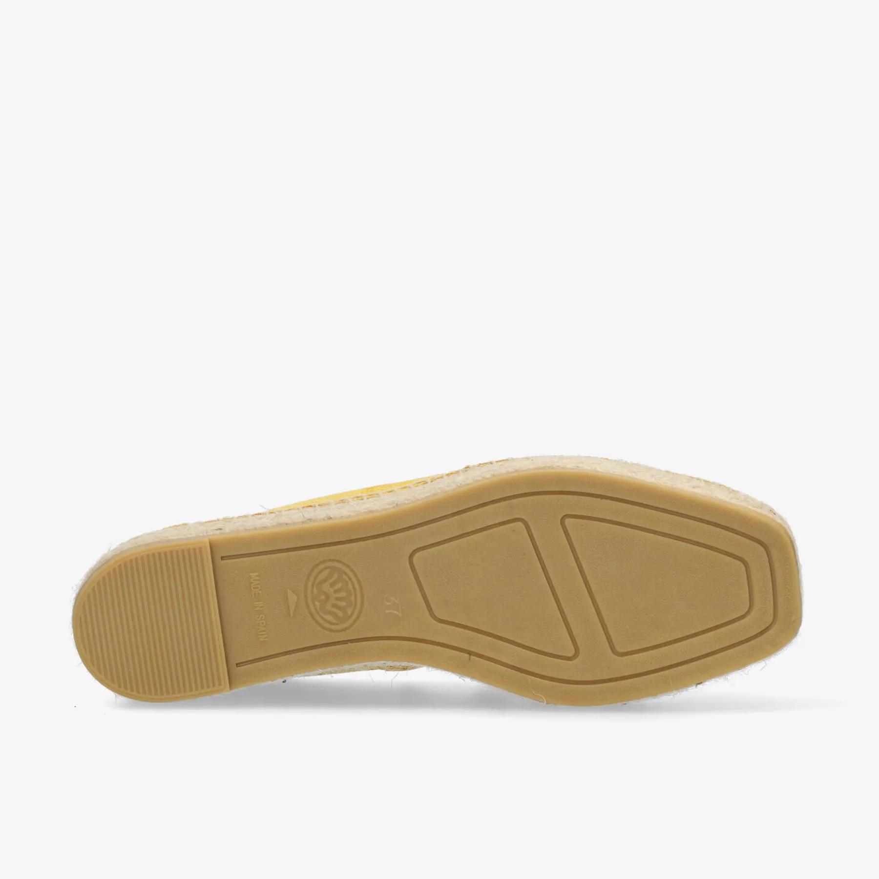 June Li Espadrille Veloursleder Snake NWL Senfgelb