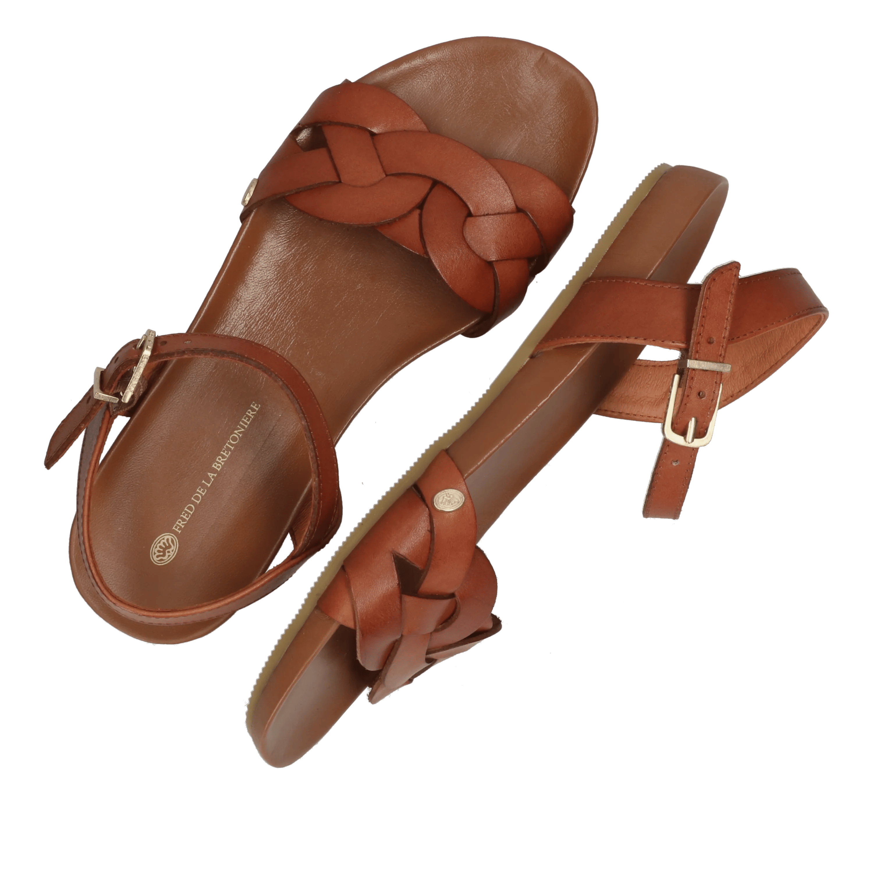 Clover Jessy sandaal Vachetta Cognac