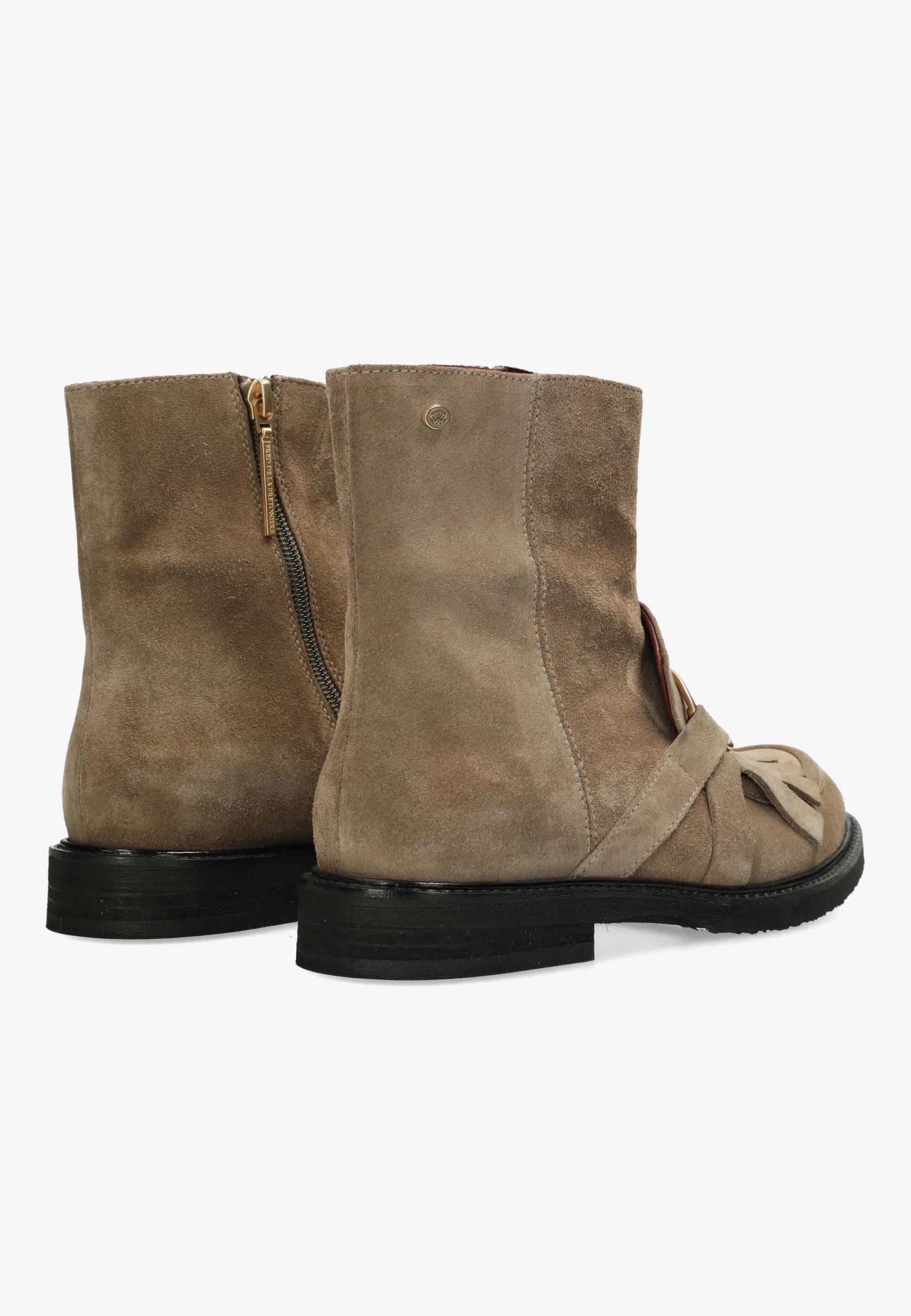 Paris Hay enkellaars Suède Donker taupe