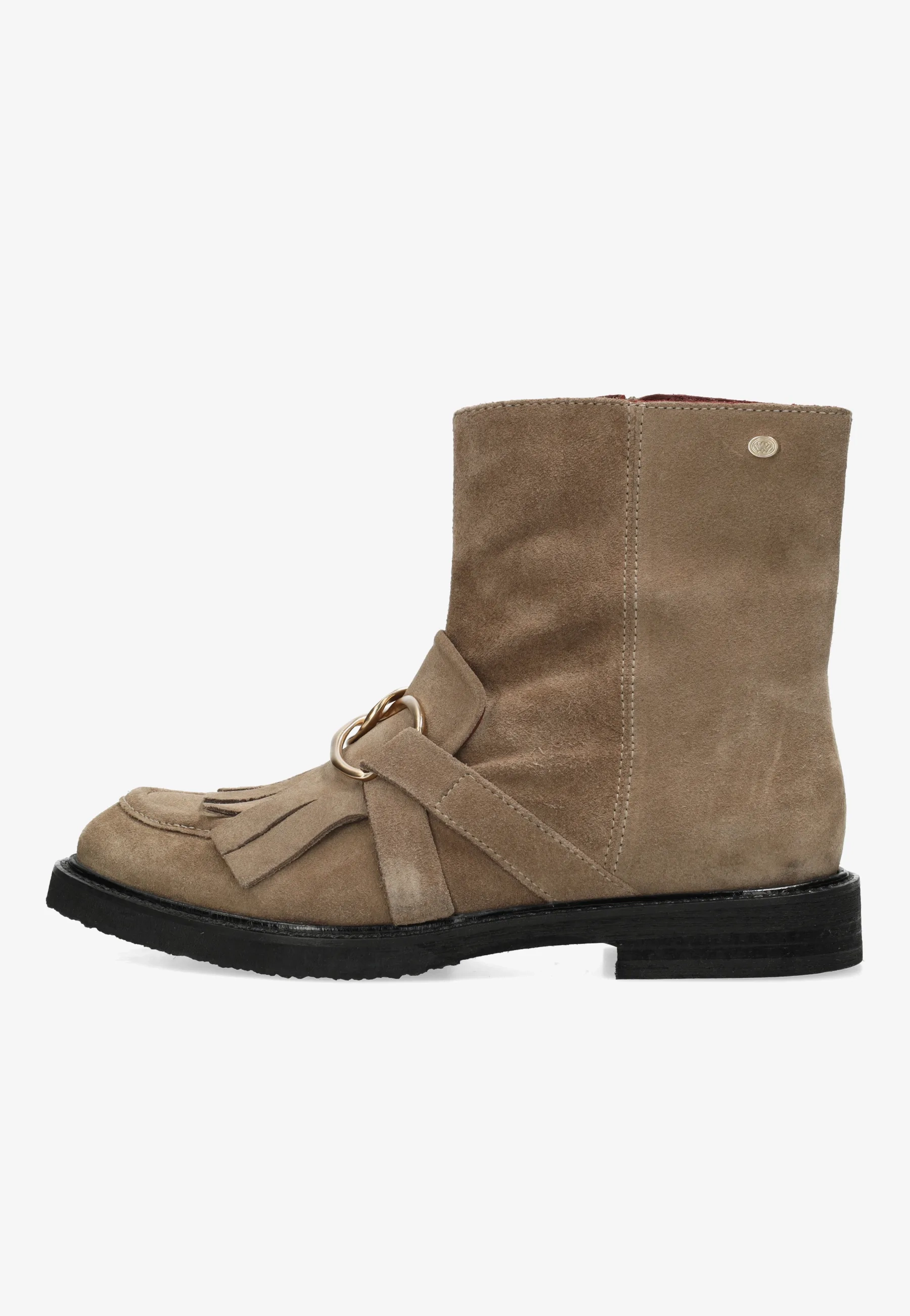 Paris Hay enkellaars Suède Donker taupe