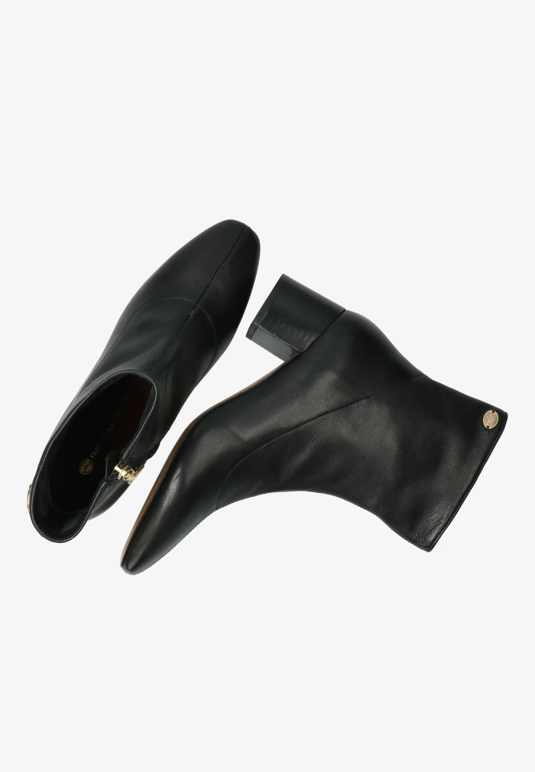 Galoppe Sleek enkellaars Leer Zwart