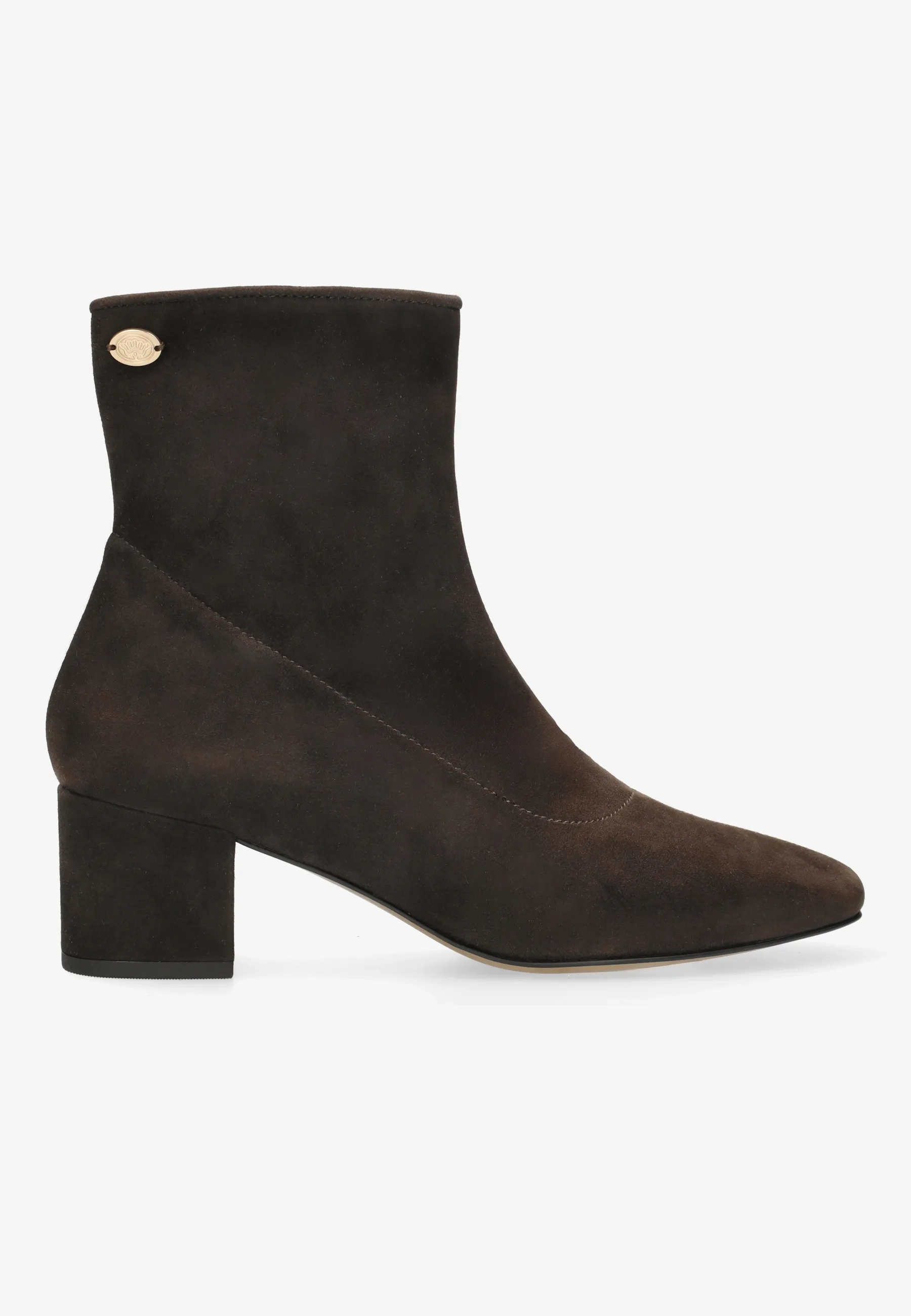 Galoppe Sleek enkellaars Suède Donkerbruin