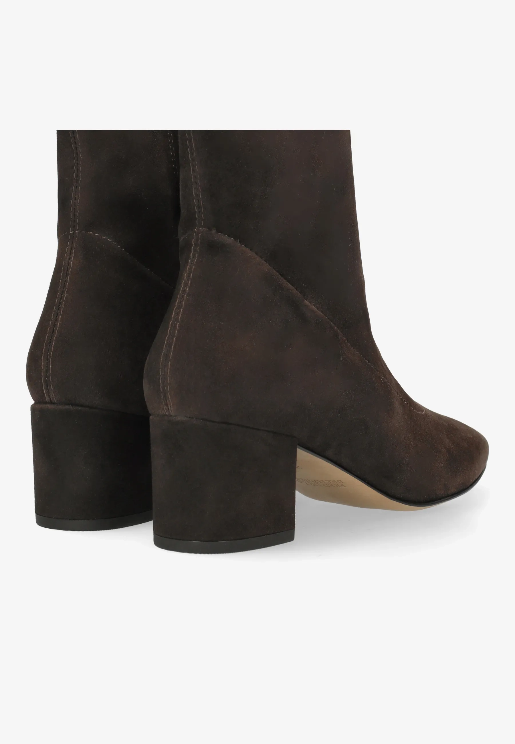 Galoppe Sleek enkellaars Suède Donkerbruin