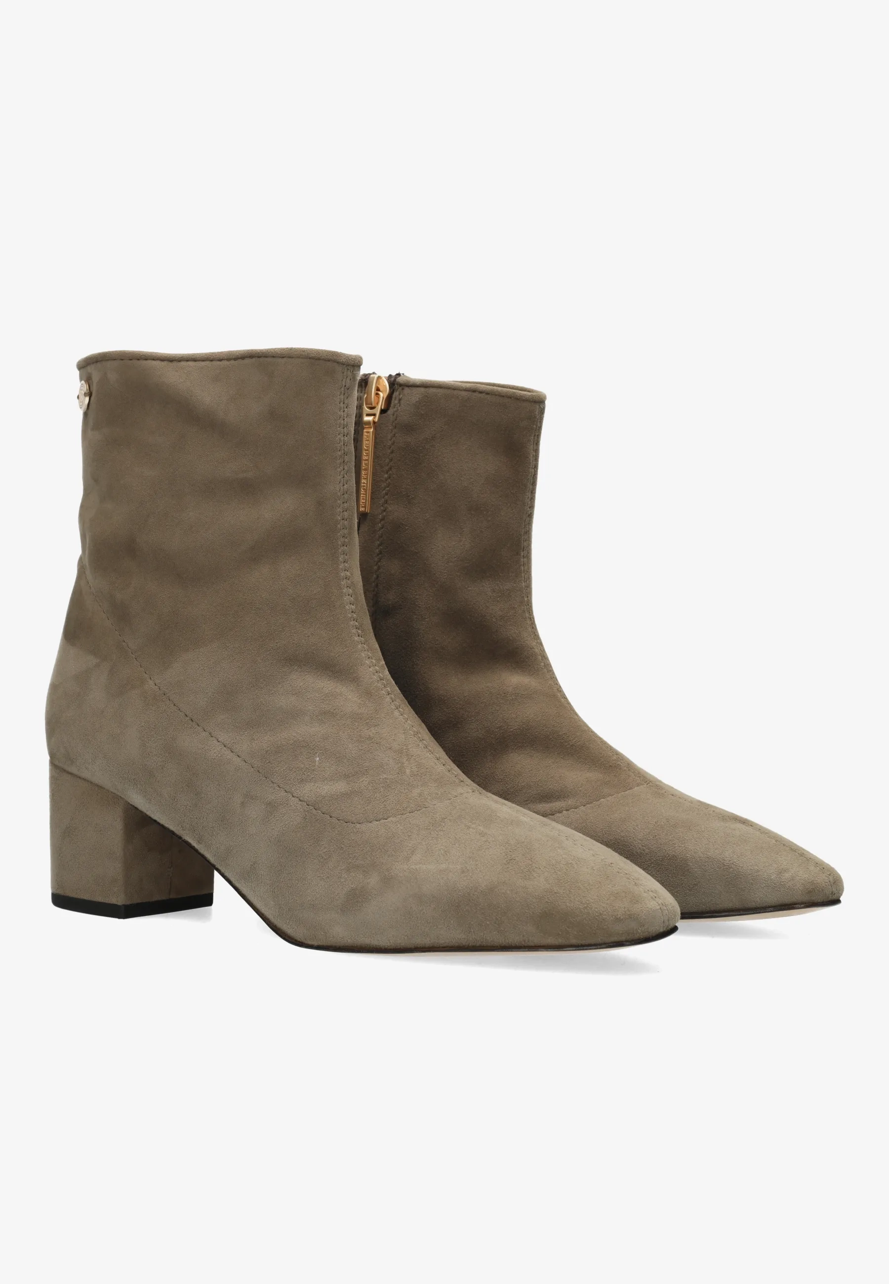 Galoppe Sleek enkellaars Suède Taupe