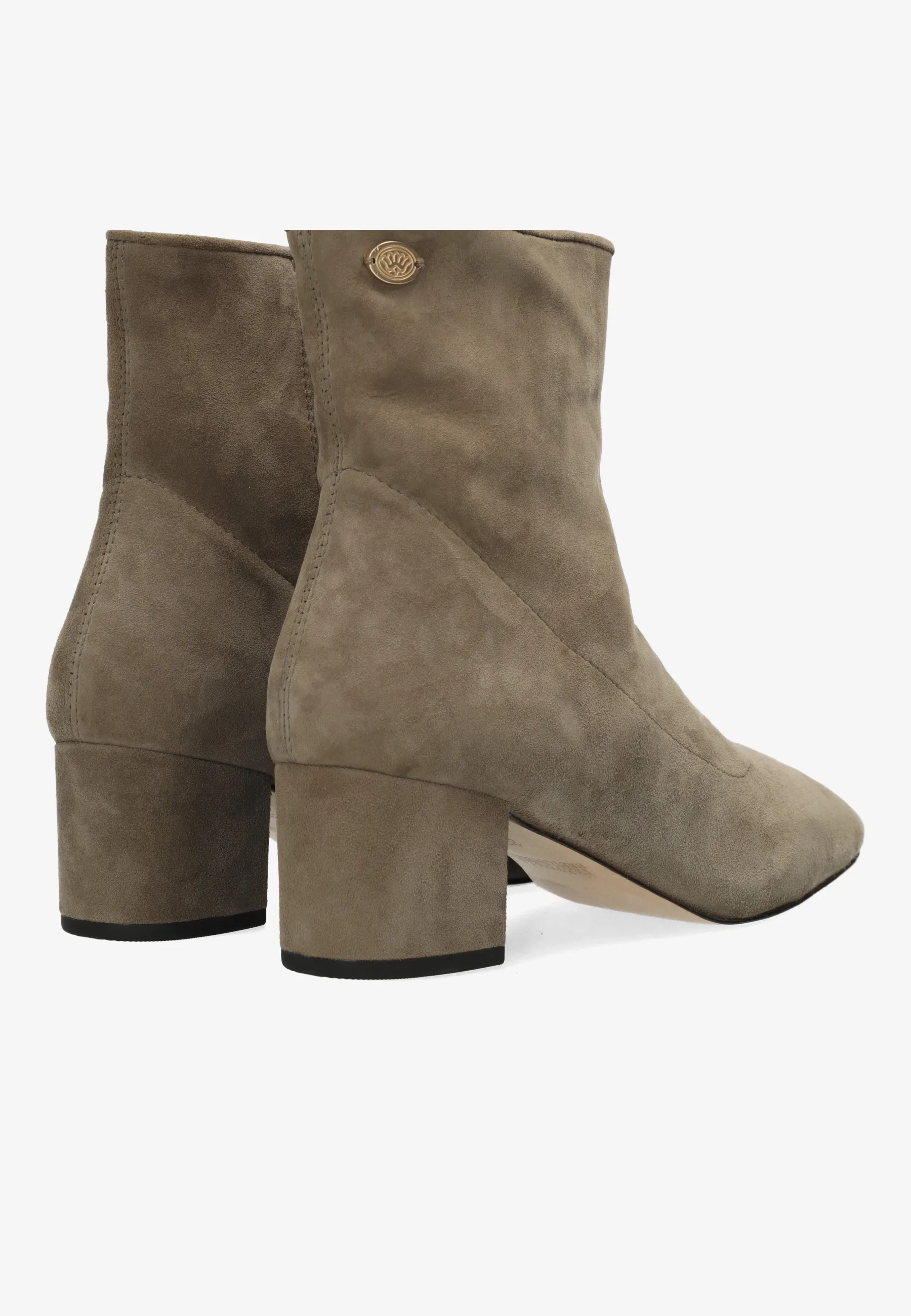 Galoppe Sleek enkellaars Suède Taupe