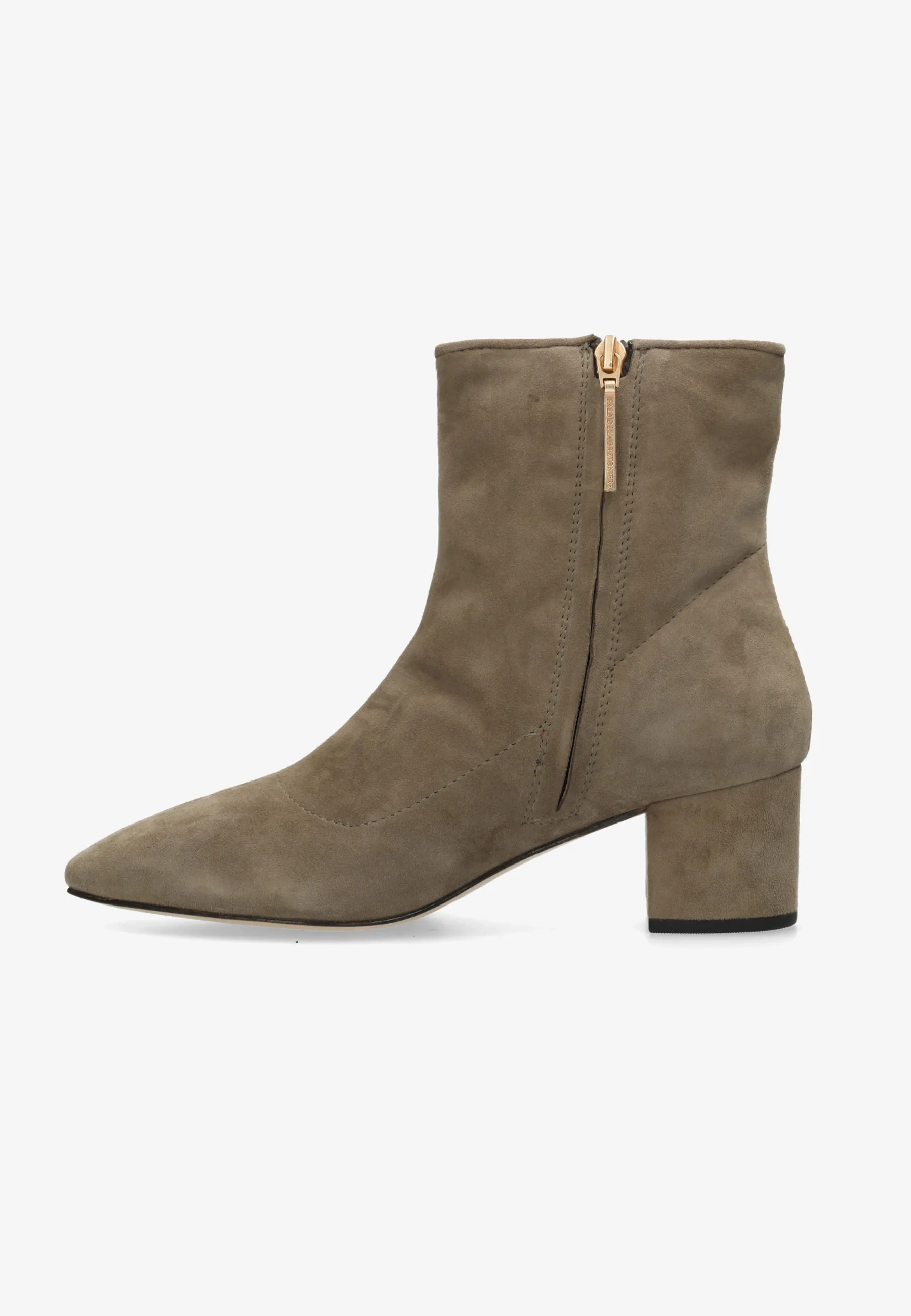 Galoppe Sleek enkellaars Suède Taupe