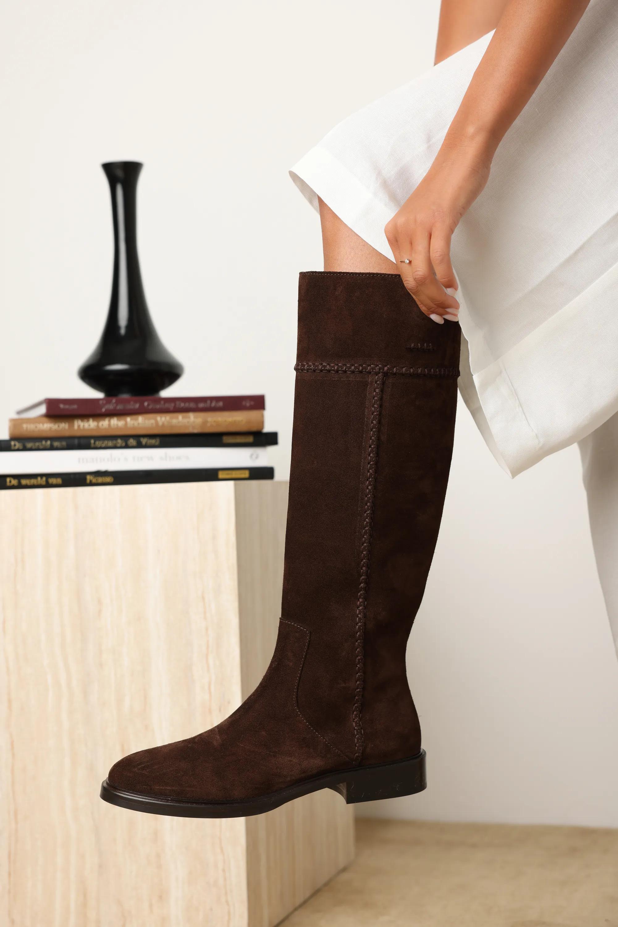 EVIO CAMO Hight Boot Suede Dark Brown