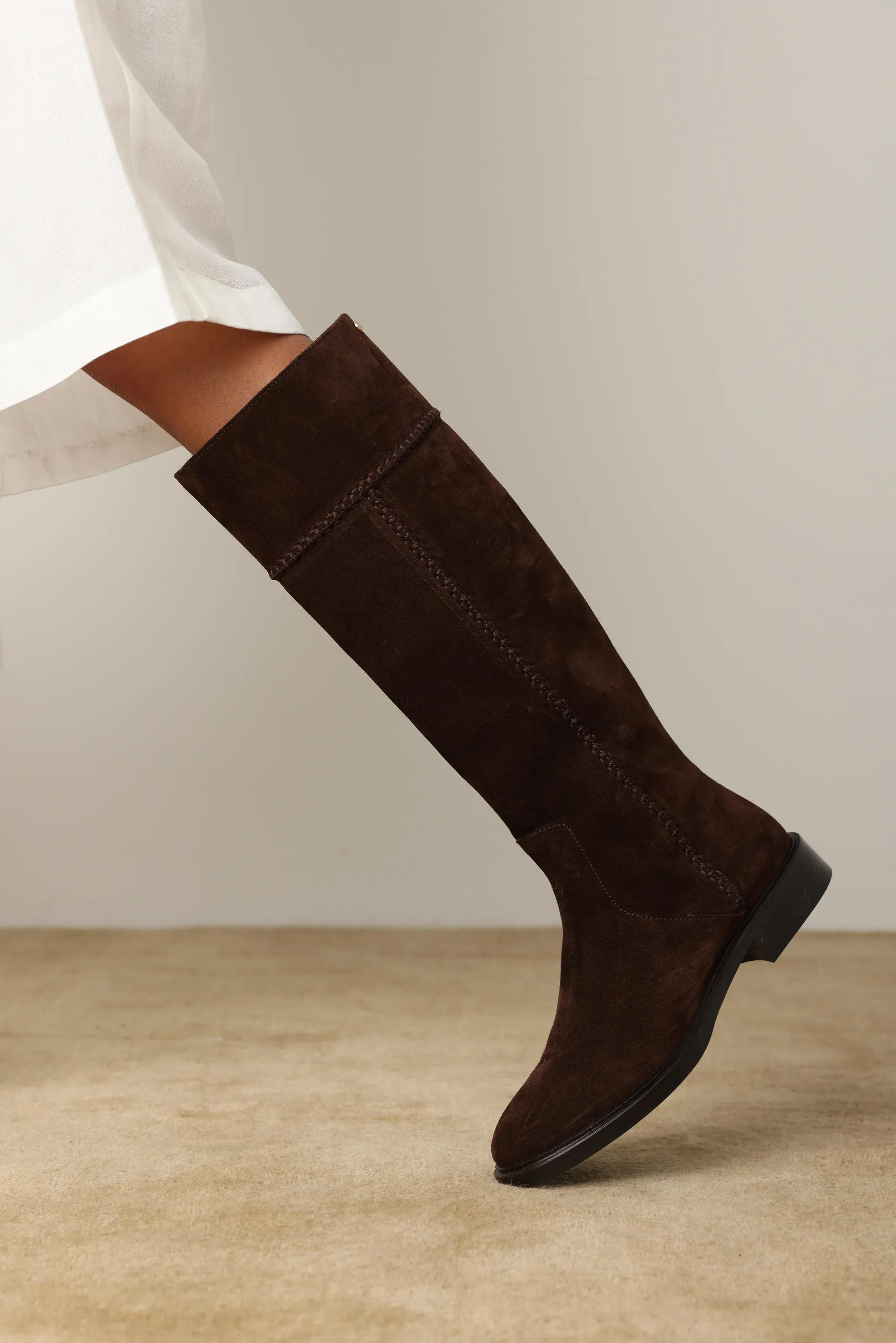 EVIO CAMO Hight Boot Suede Dark Brown