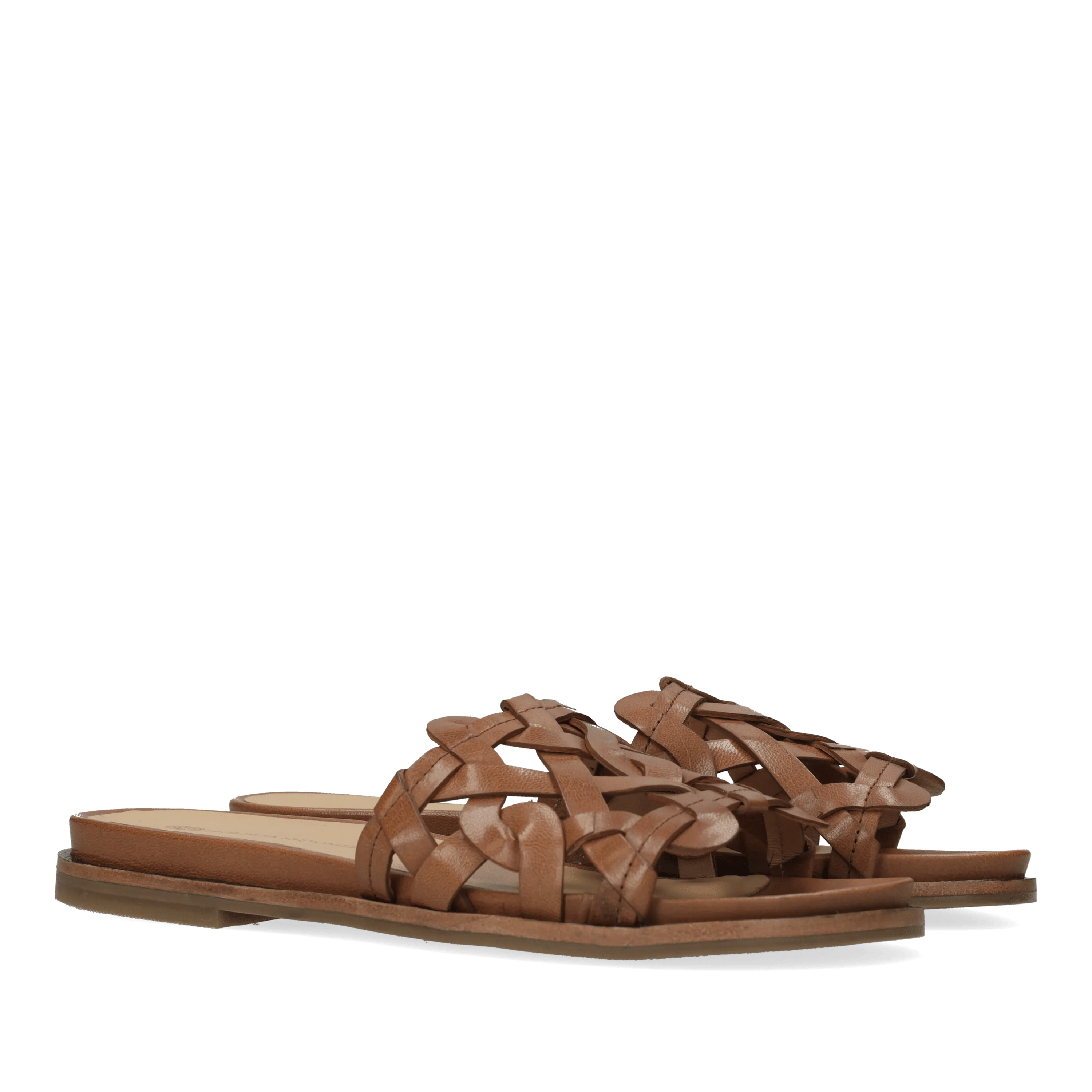 Freedy June slipper leer tan