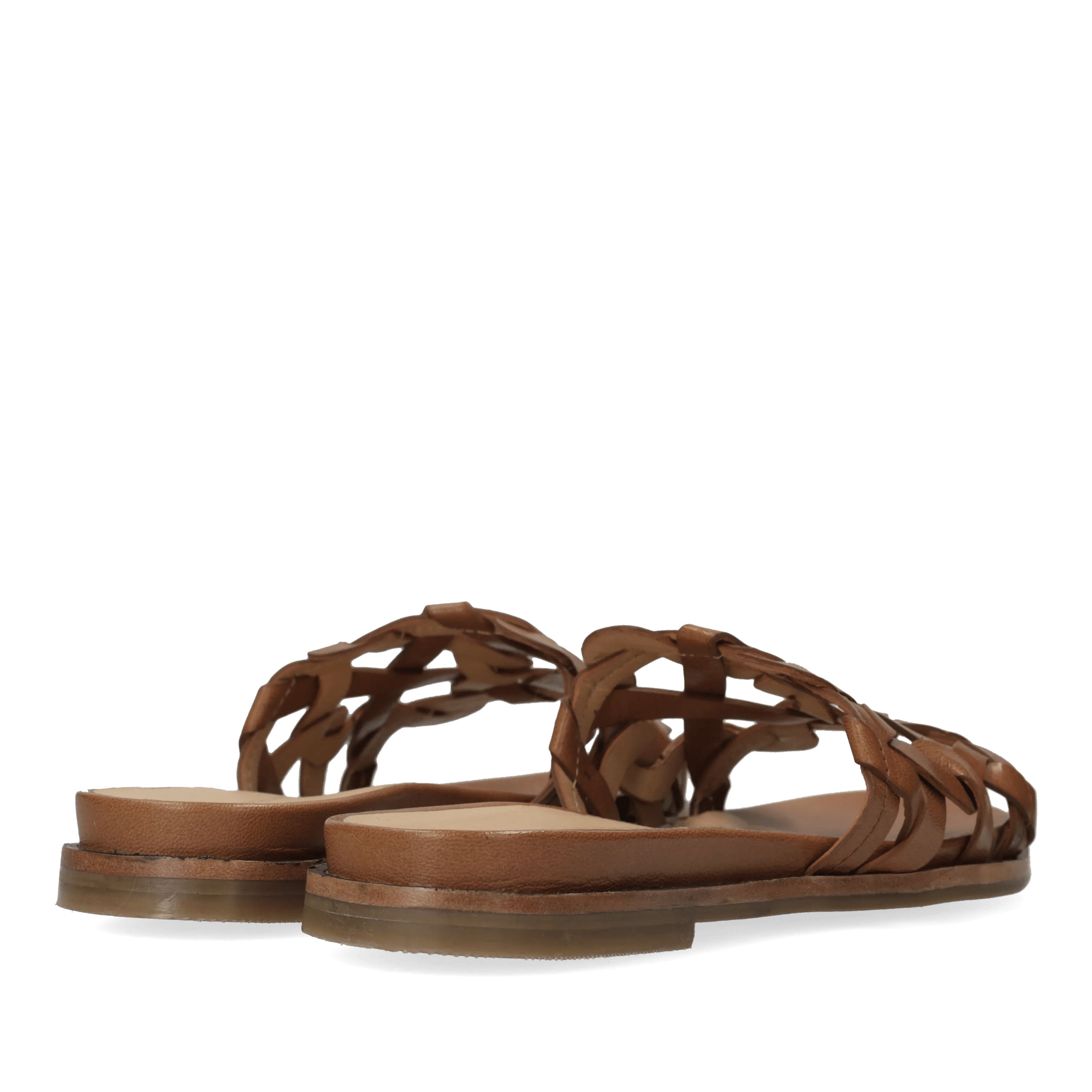 Freedy June slipper leer tan
