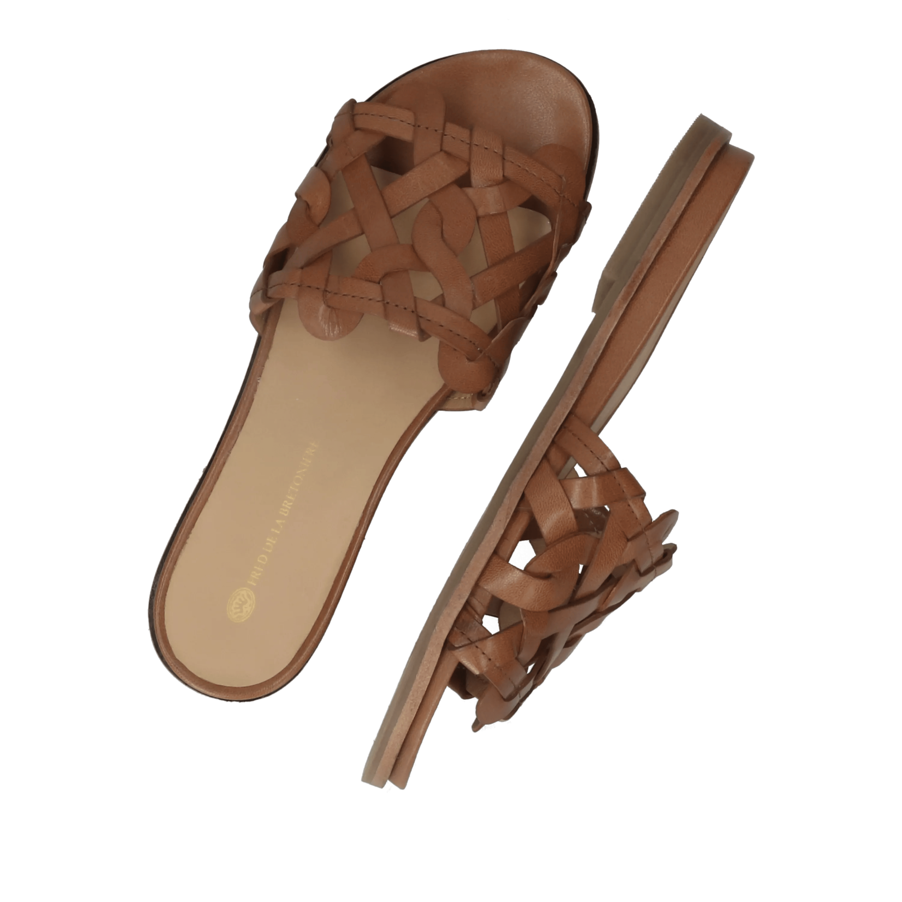 Freedy June slipper leer tan