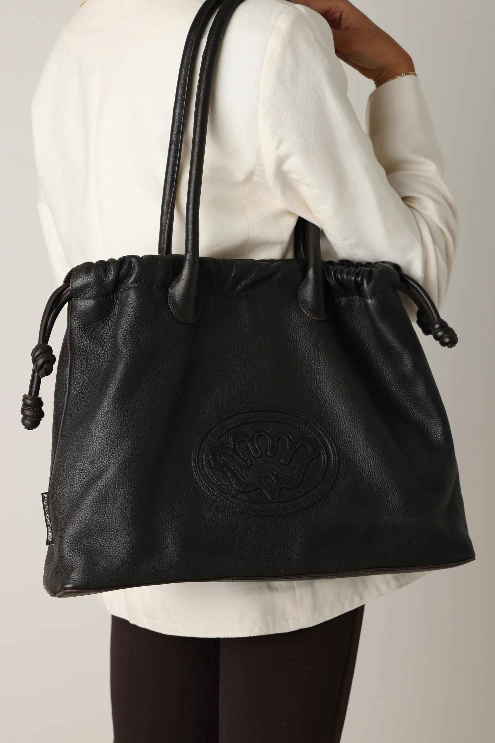 FRIDA HANDBAG Nappa leather Dark Brown
