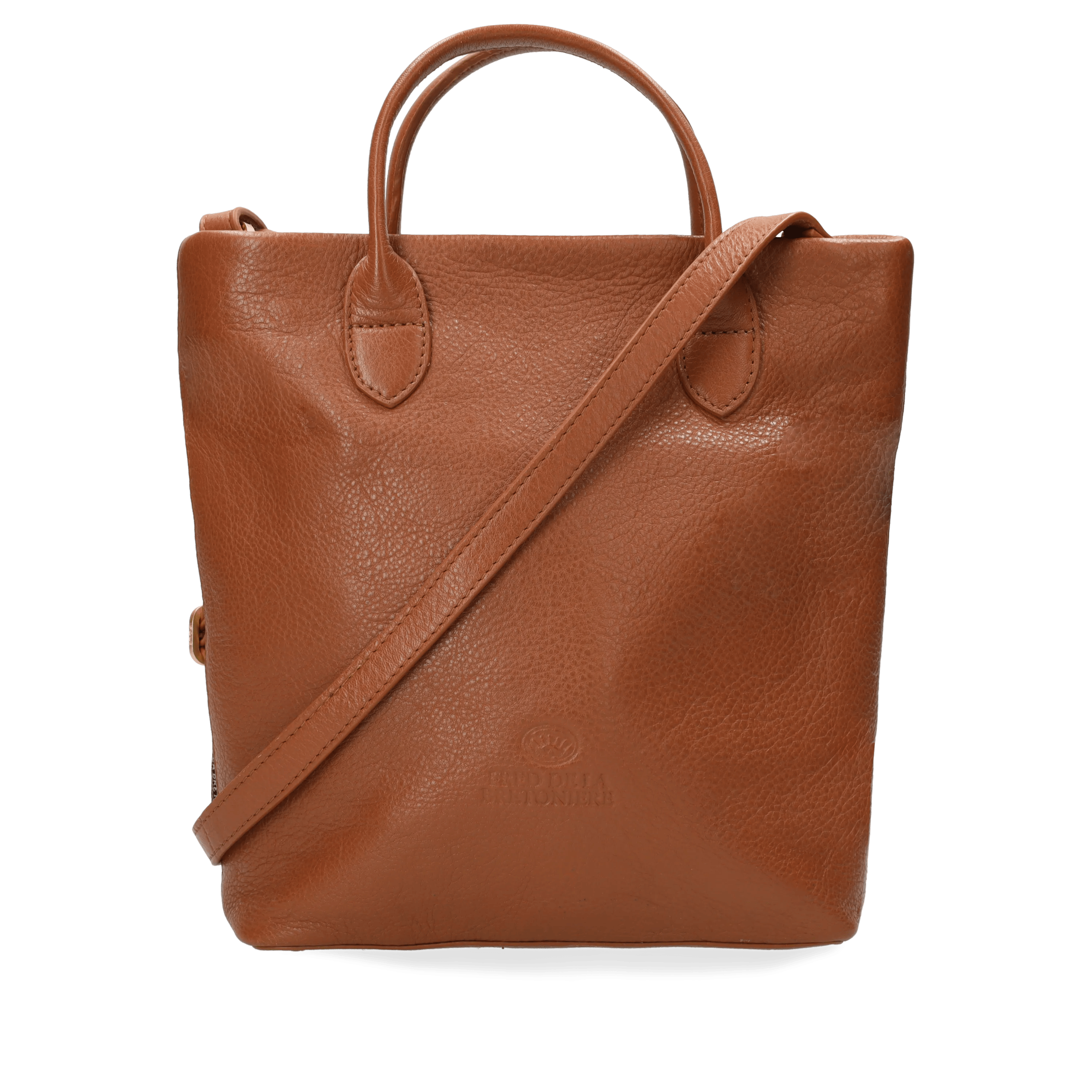 VICKY HANDBAG Leather Cognac