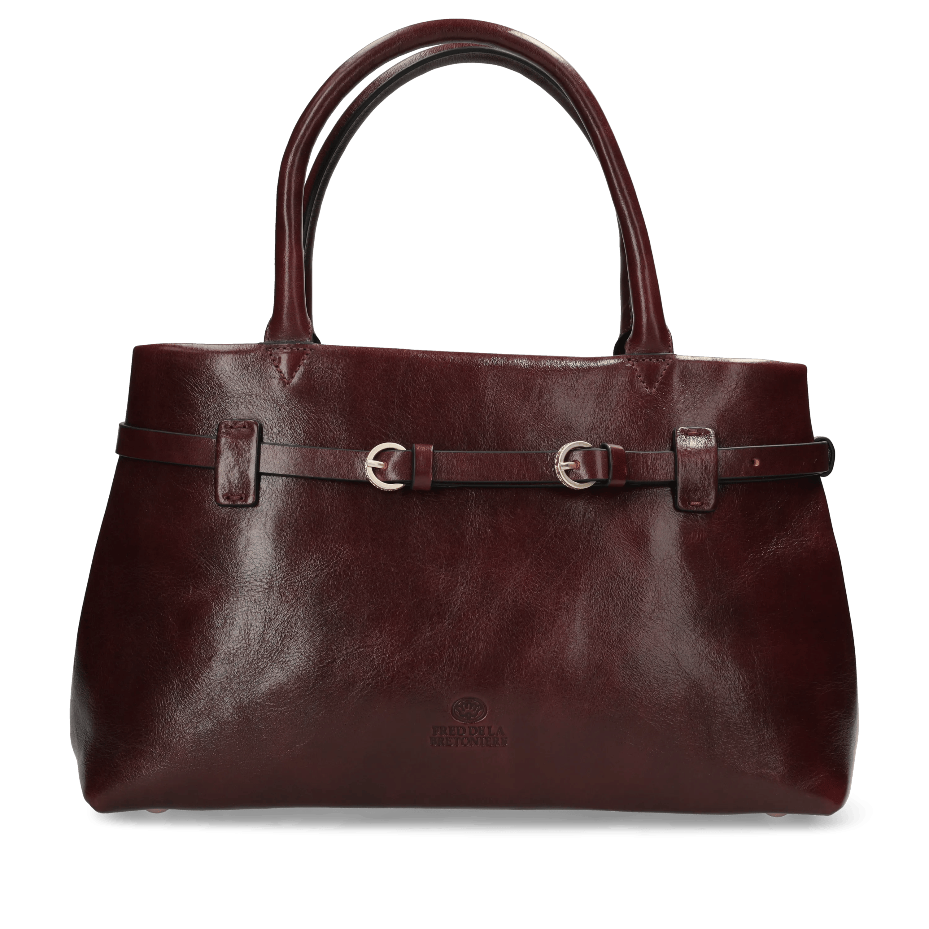 MAE HANDBAG Leather Bordeaux Red
