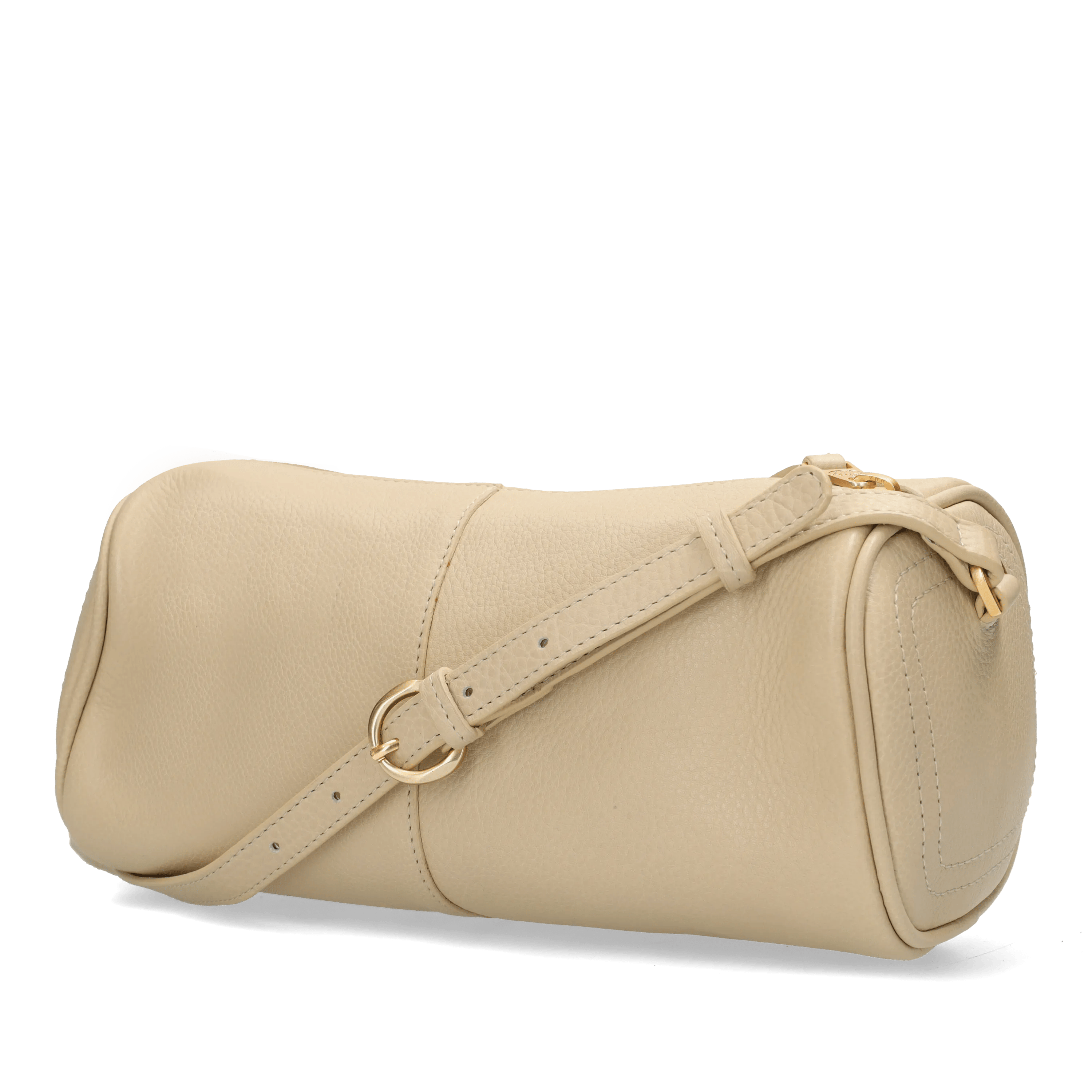 Livia schoudertas Cow leer Licht taupe