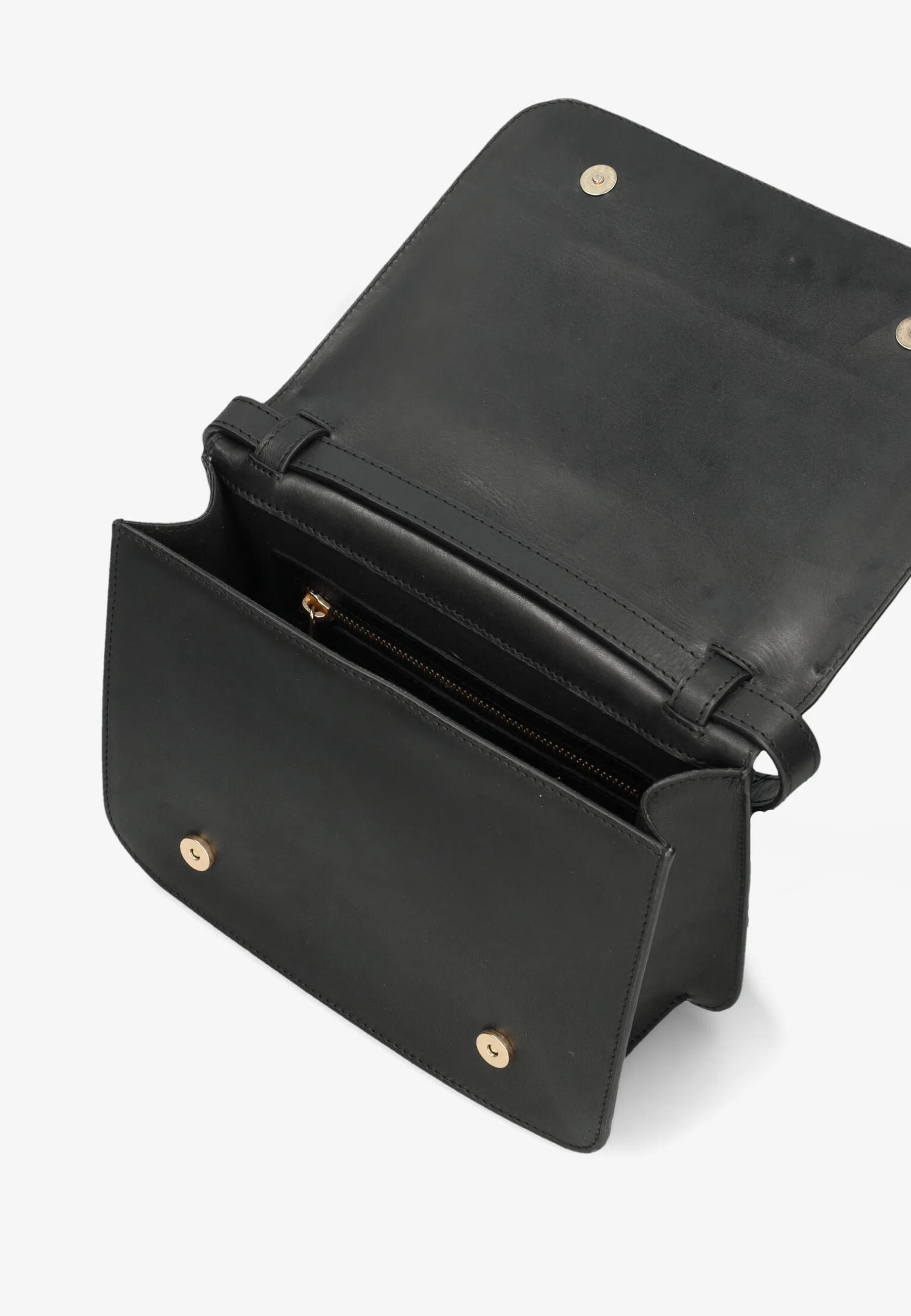 Alaya Crossbody Leder Schwarz