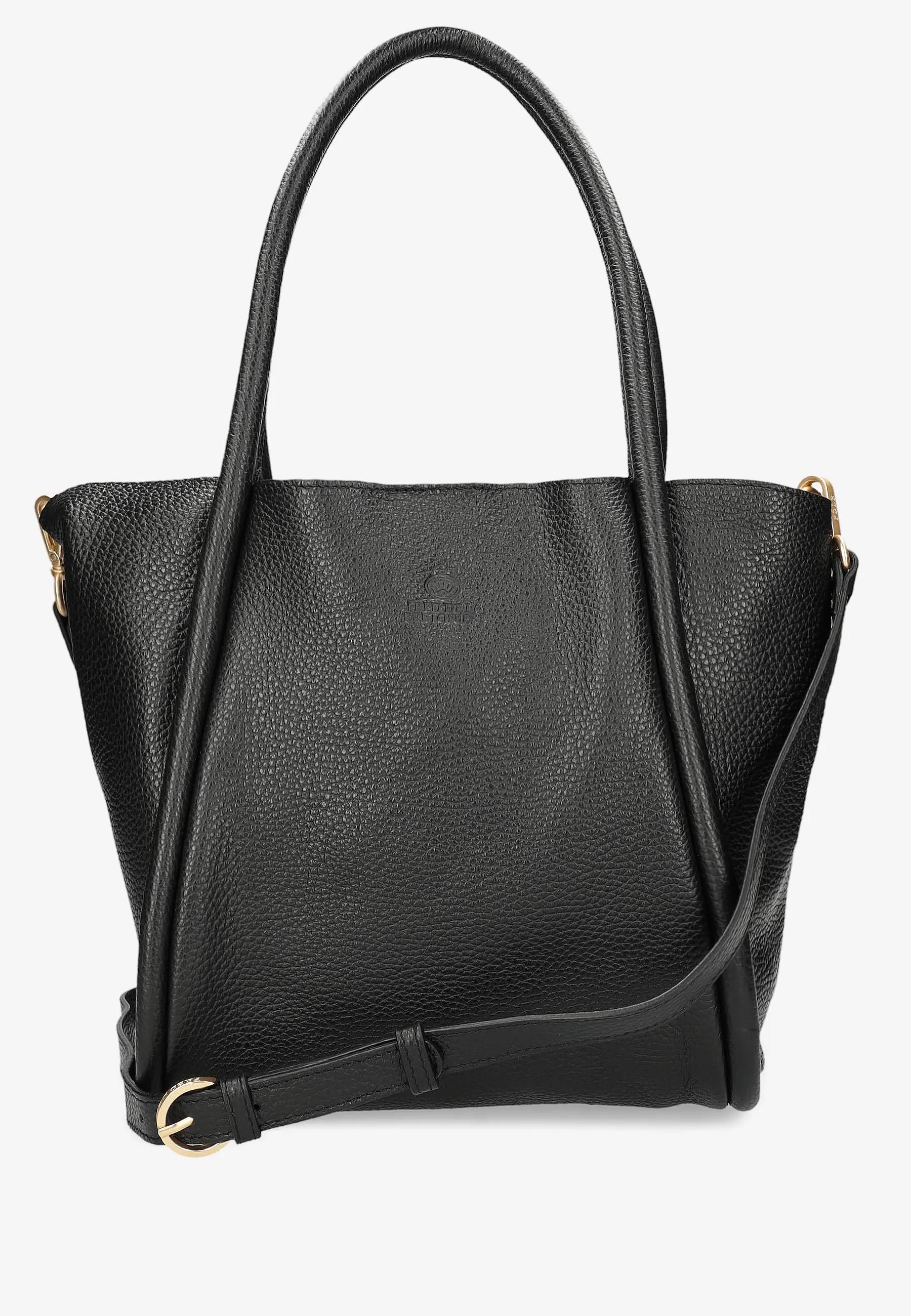 Nalani Schultertasche Leder Schwarz