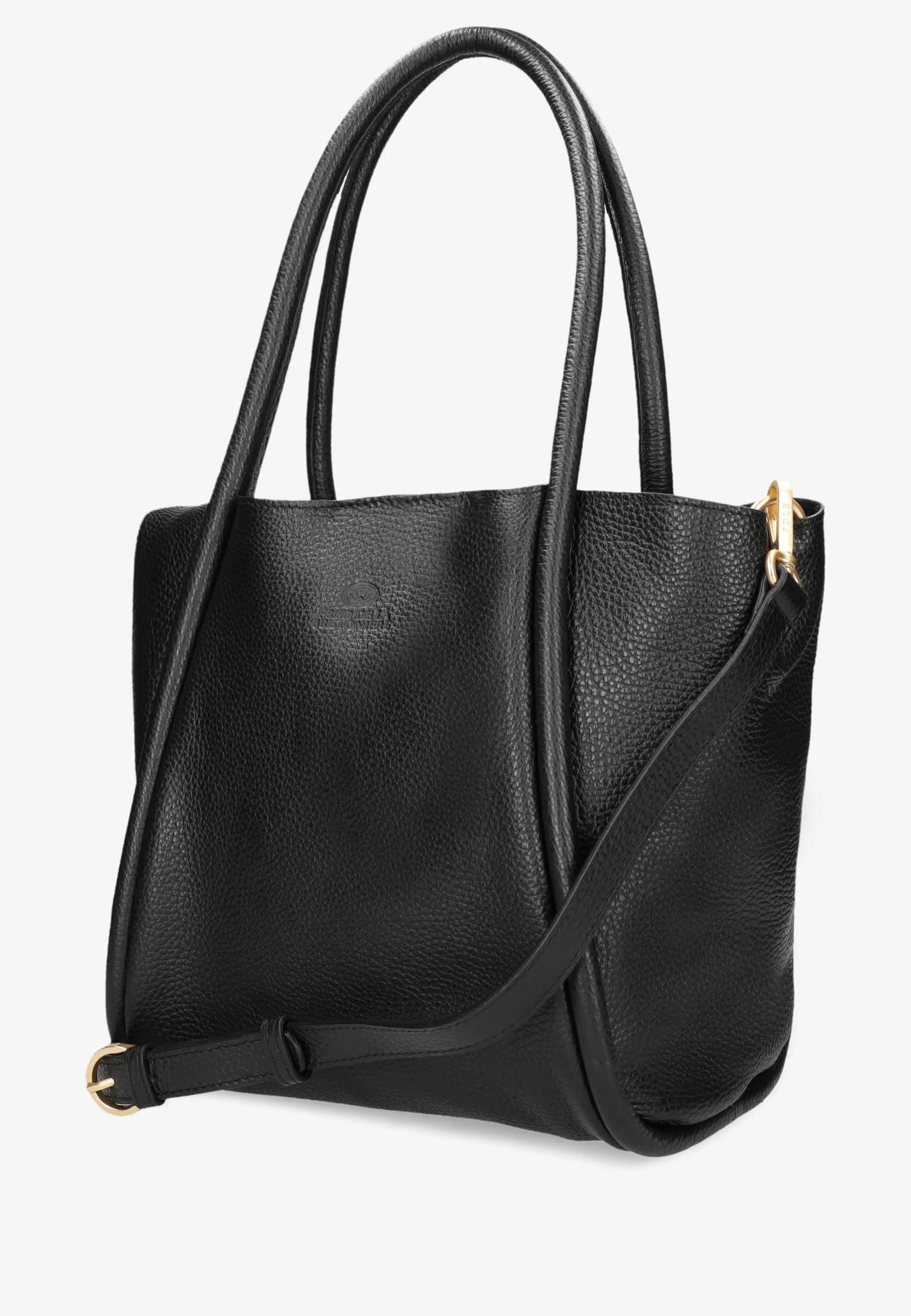 Nalani Schultertasche Leder Schwarz