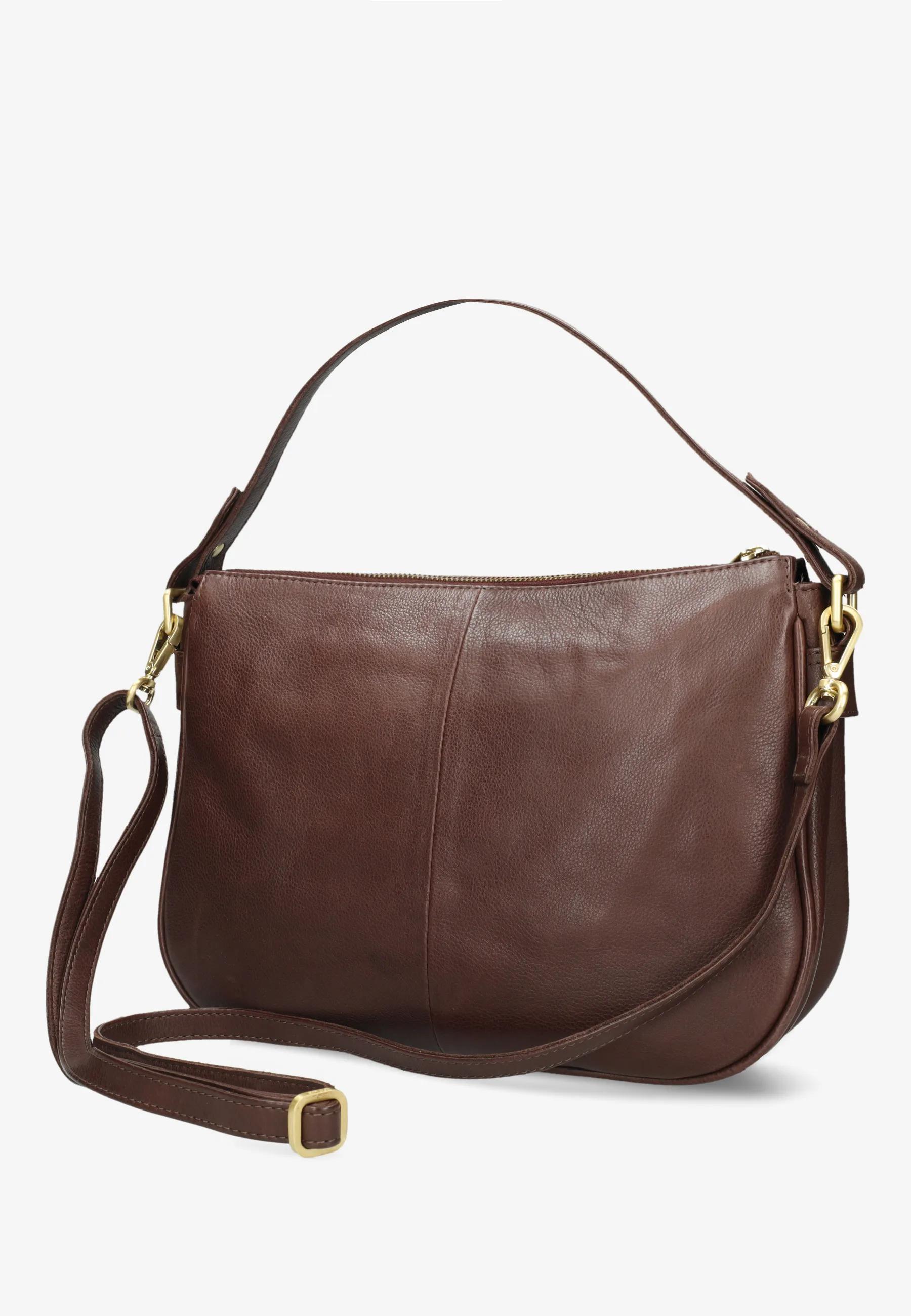 Valera Schultertasche Leder Braun
