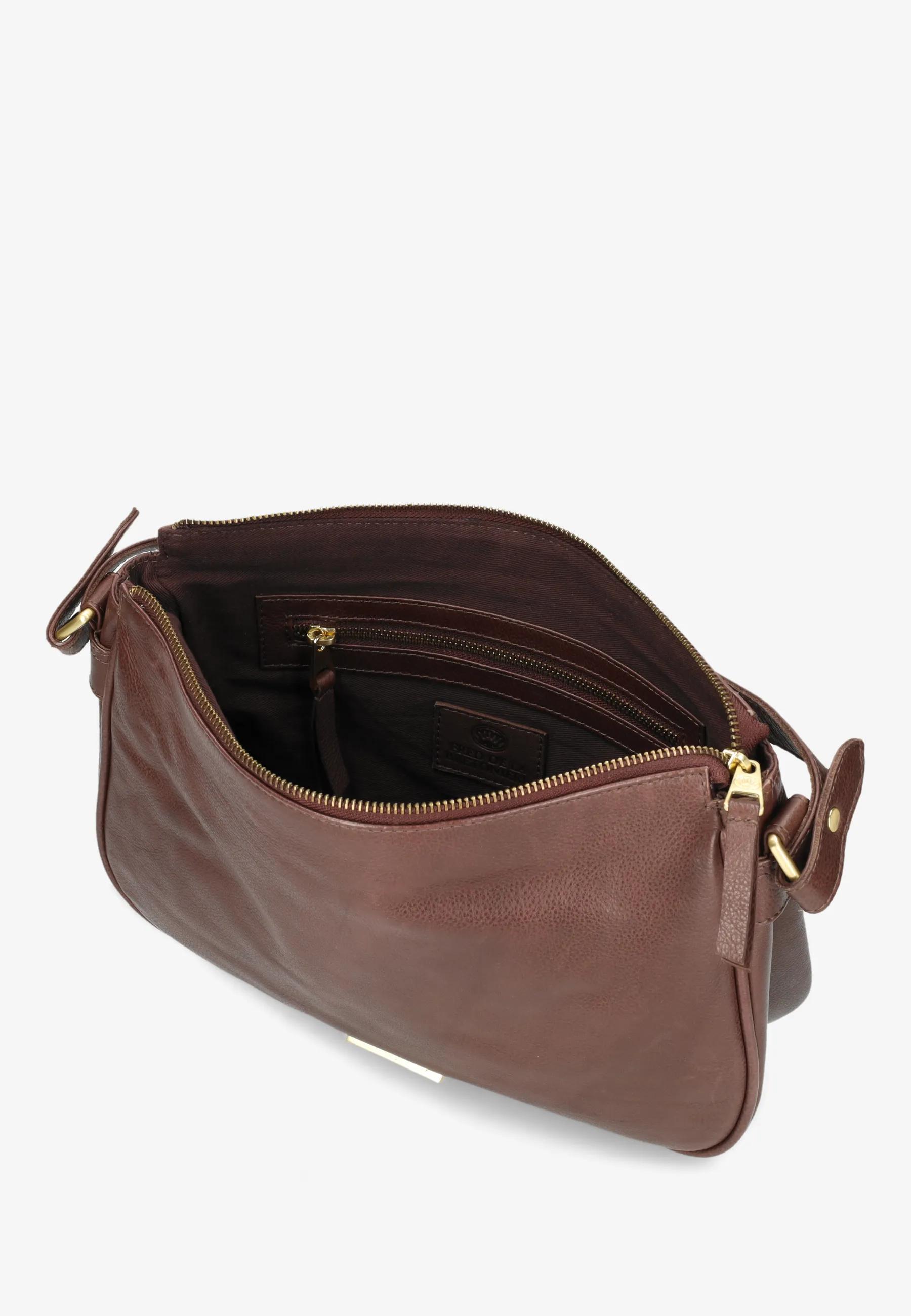 Valera Schultertasche Leder Braun