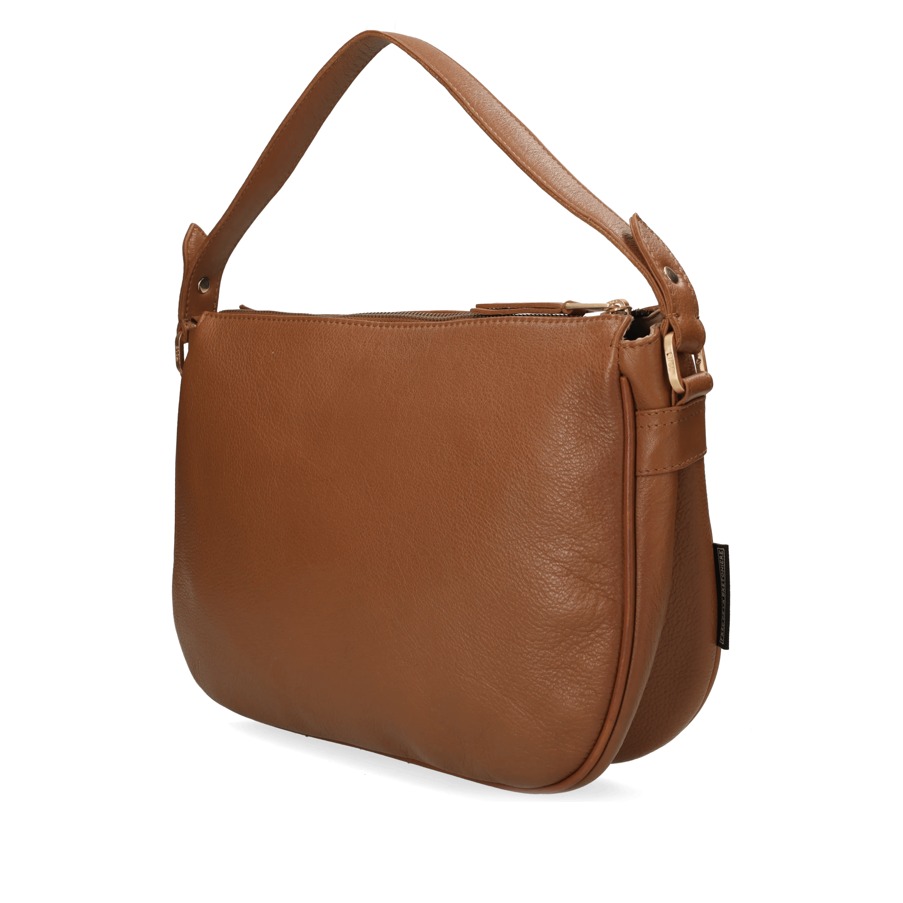 Valera schoudertas Leer met Xweave Cognac