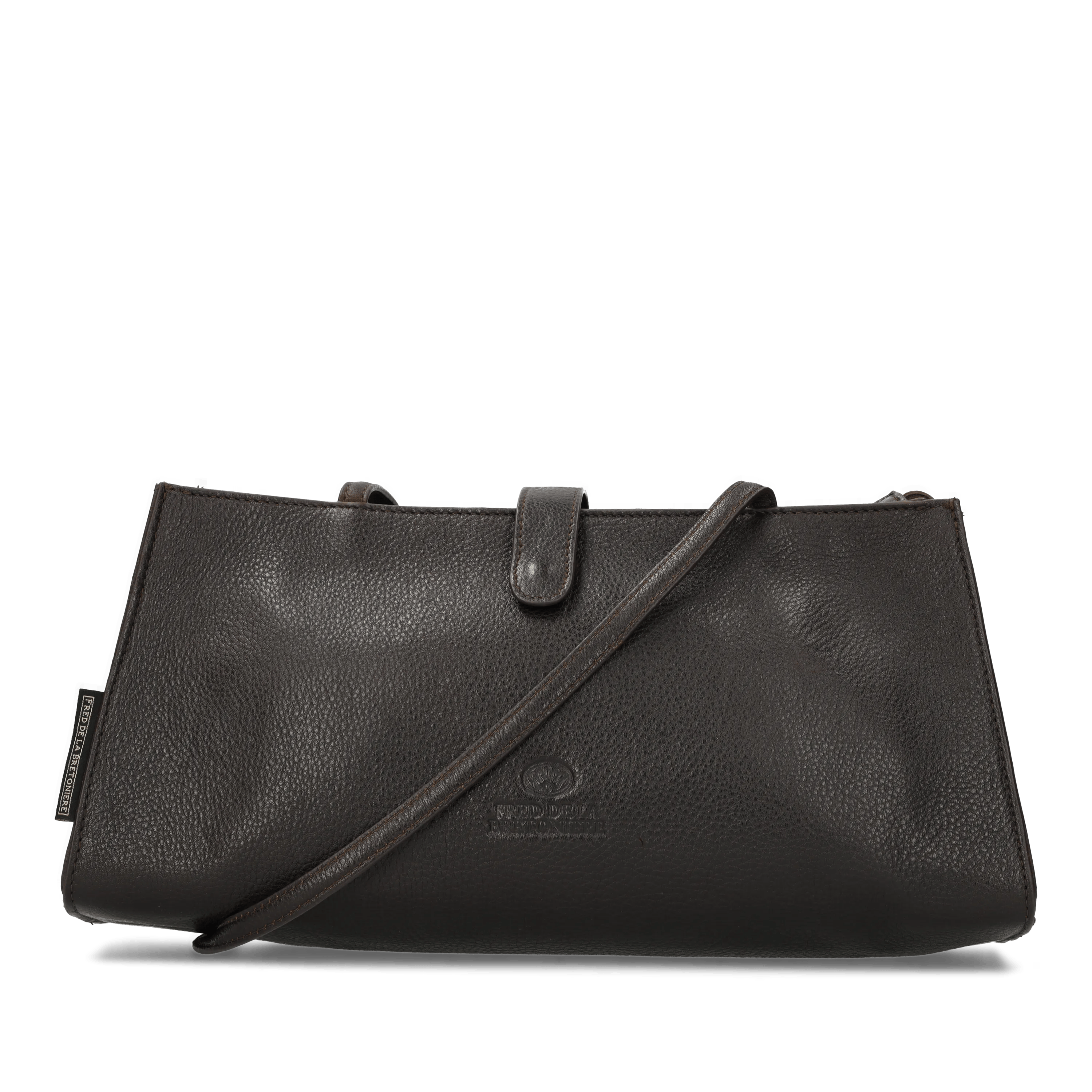 INEZ SHOULDERBAG leather Dark Brown