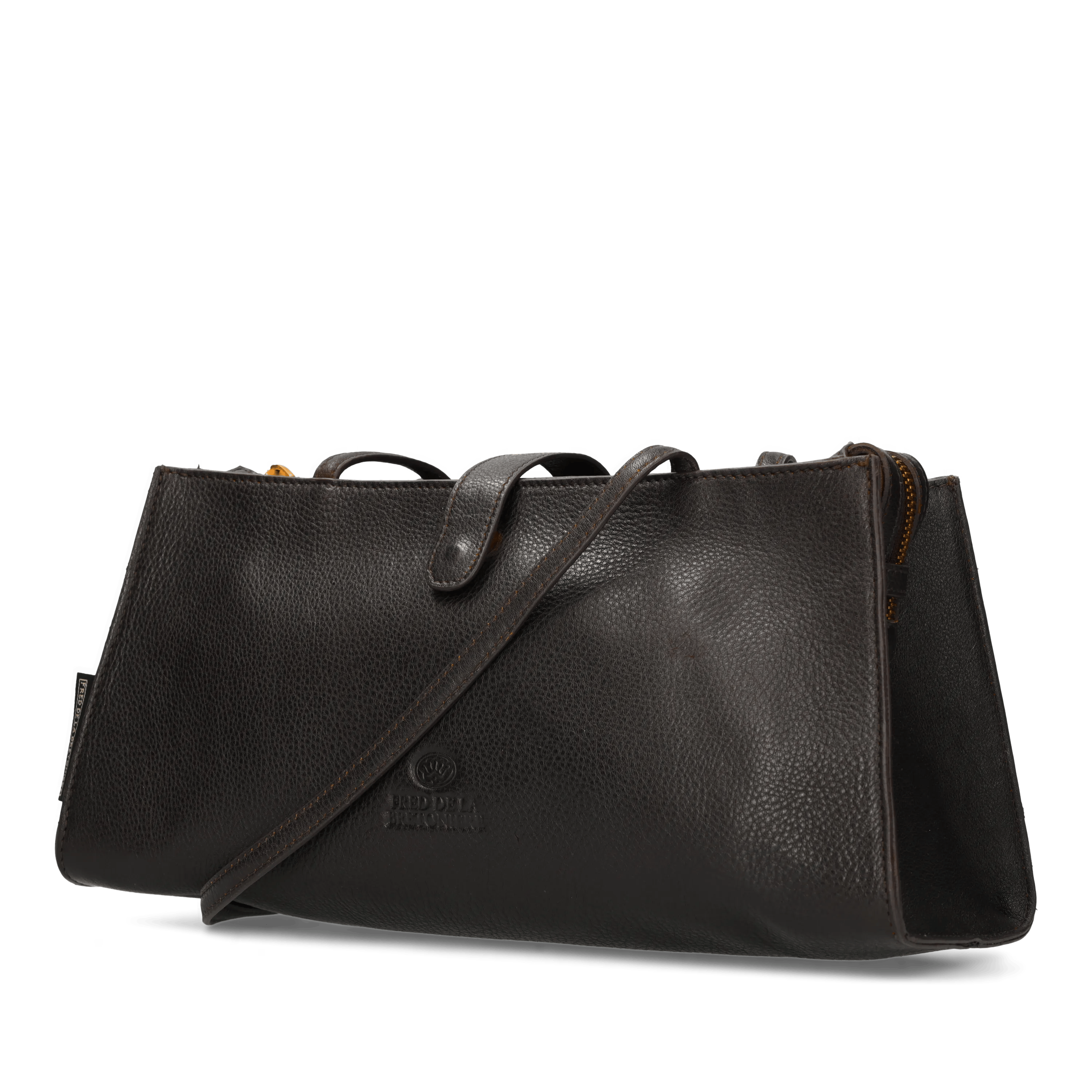 INEZ SHOULDERBAG leather Dark Brown