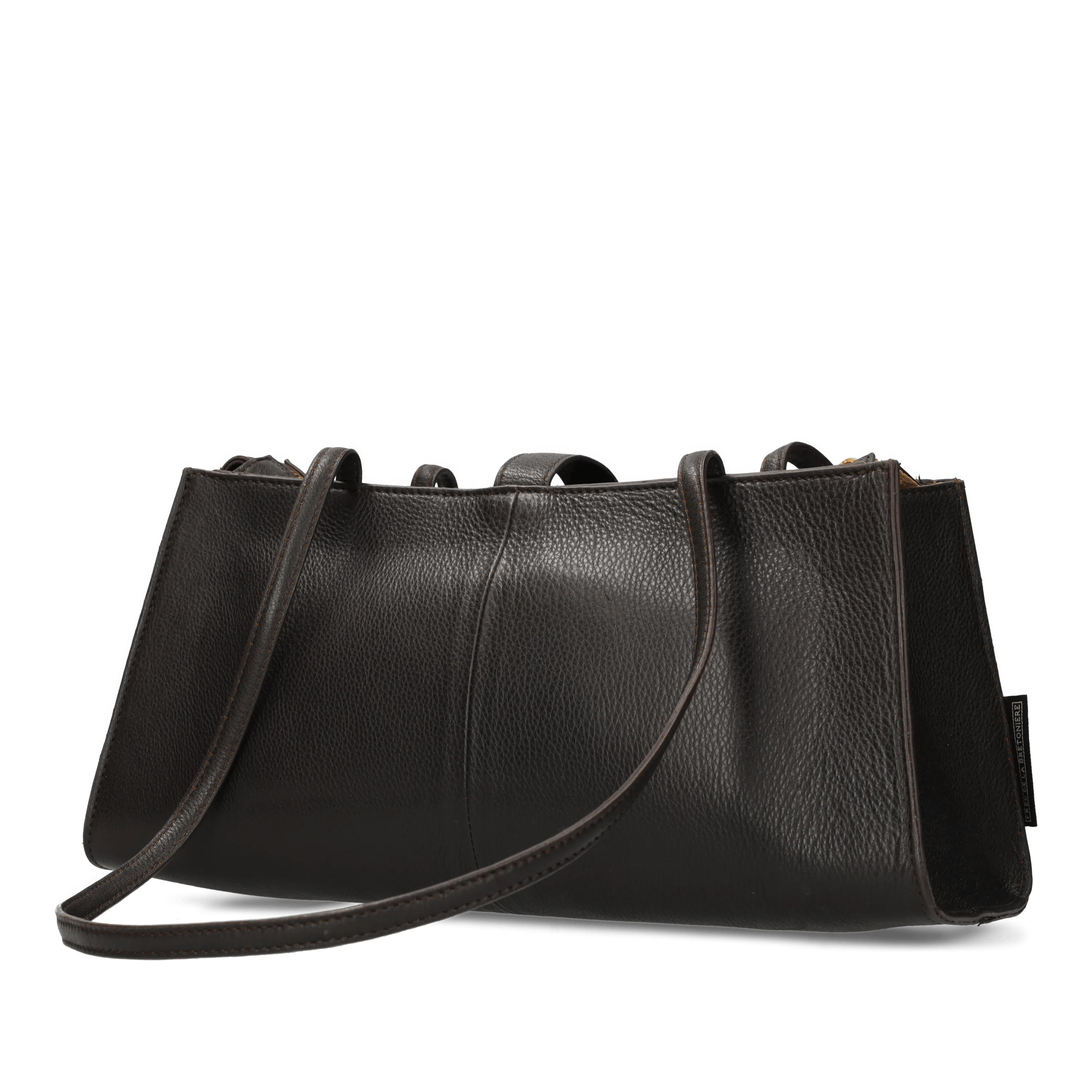 INEZ SHOULDERBAG leather Dark Brown