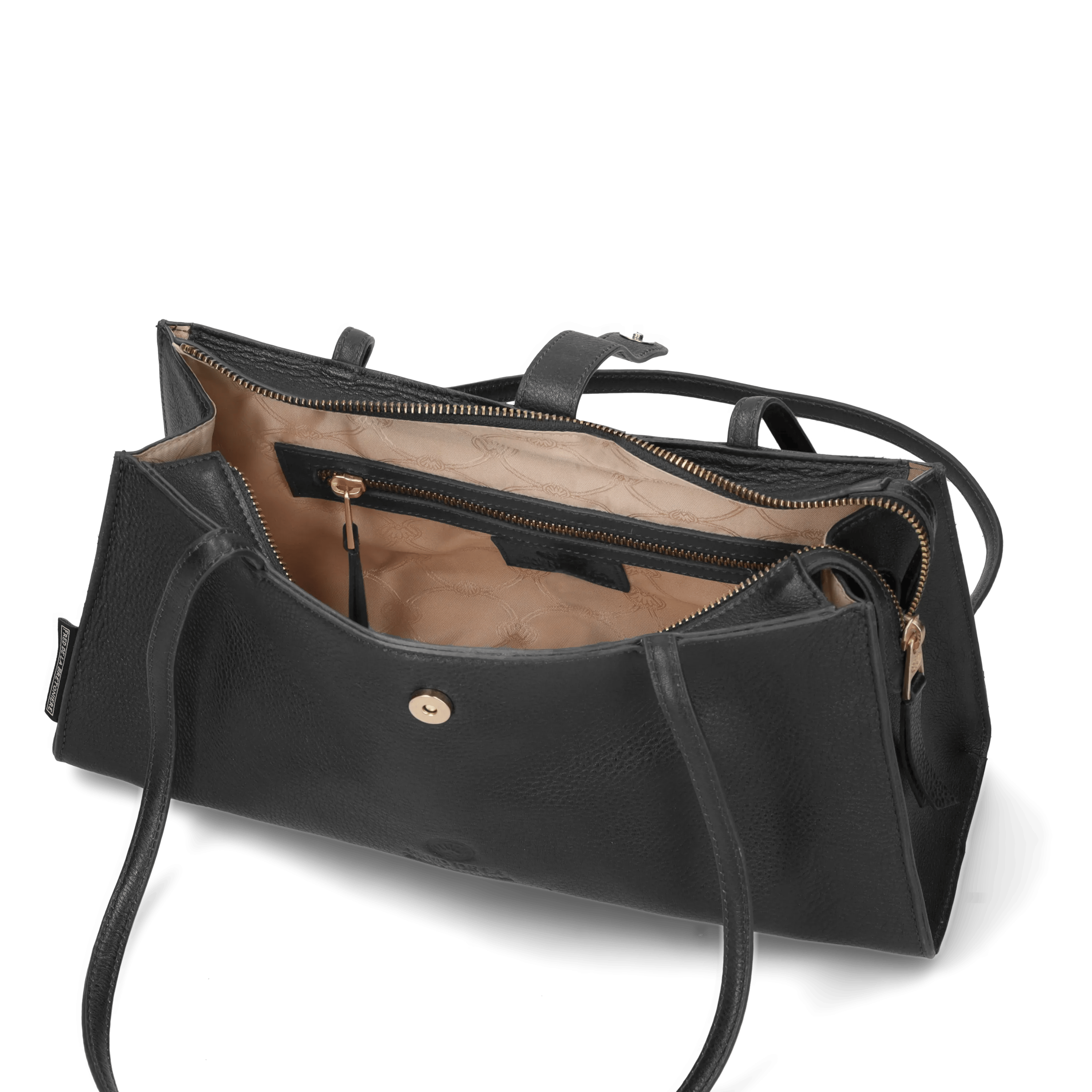 INEZ SHOULDERBAG leather Dark Brown