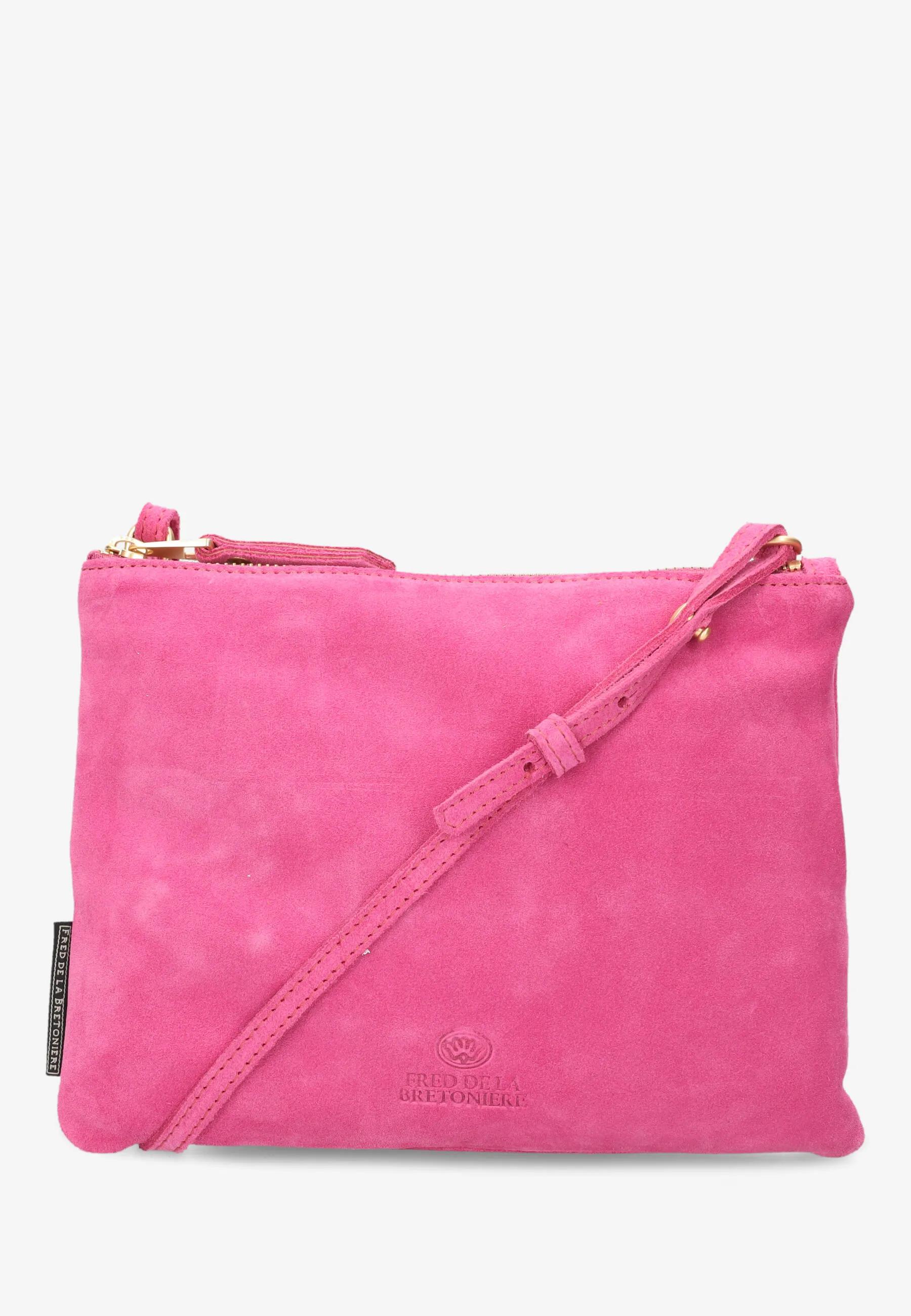 Bregje Crossbodytas Suède Fuchsia
