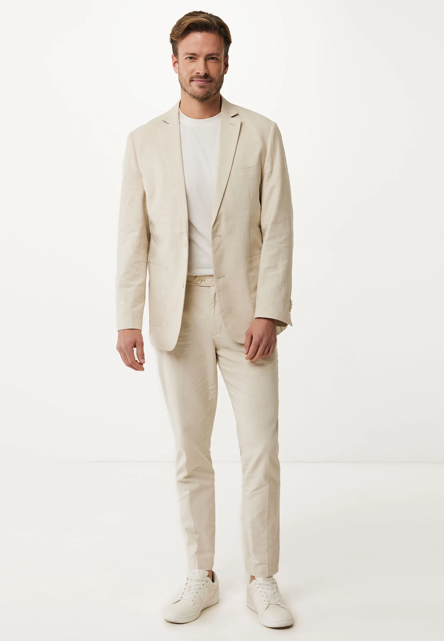 Aurelio Premium Tailored Blazer Greyish Sand