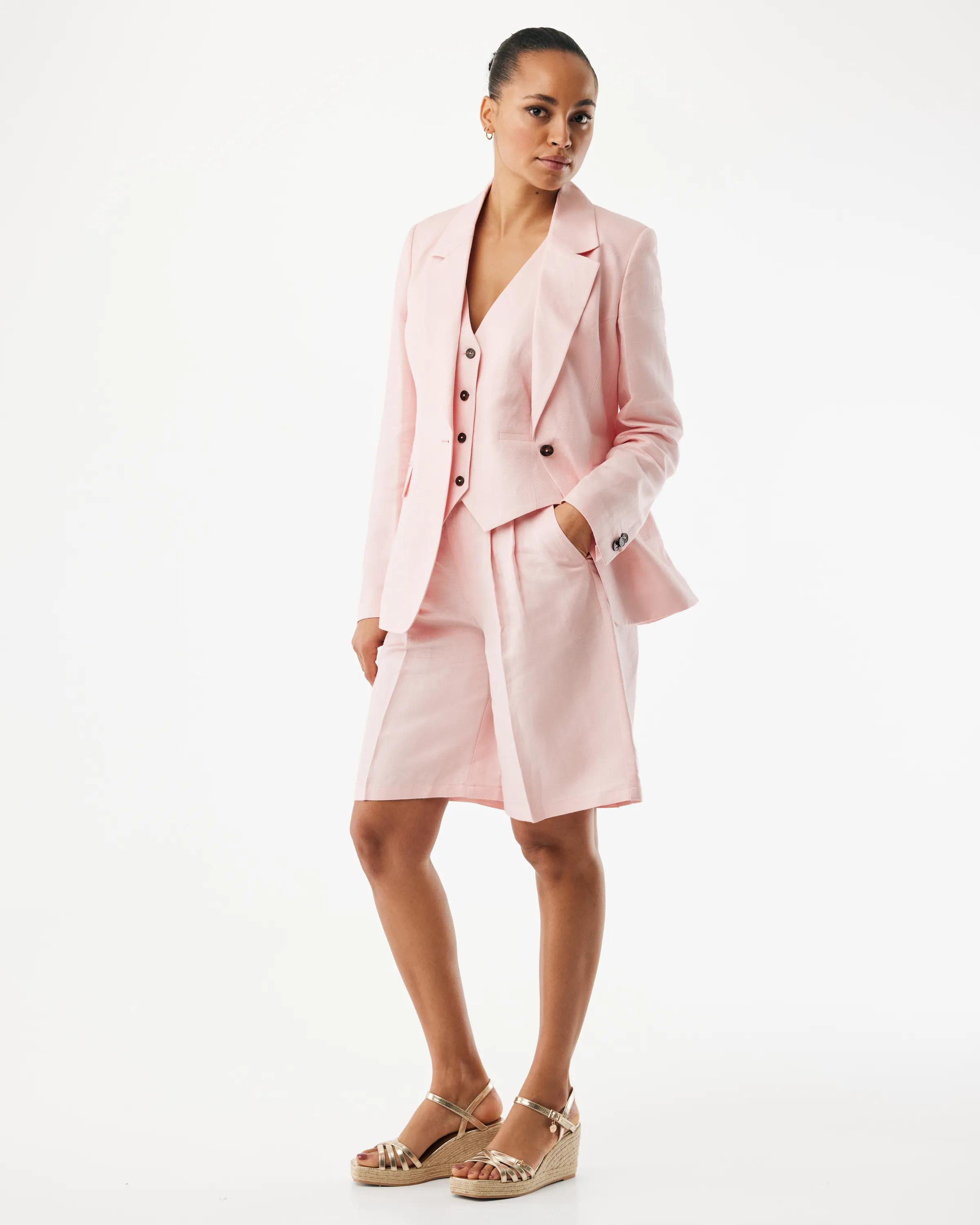 Linen Waistcoat Light Pink