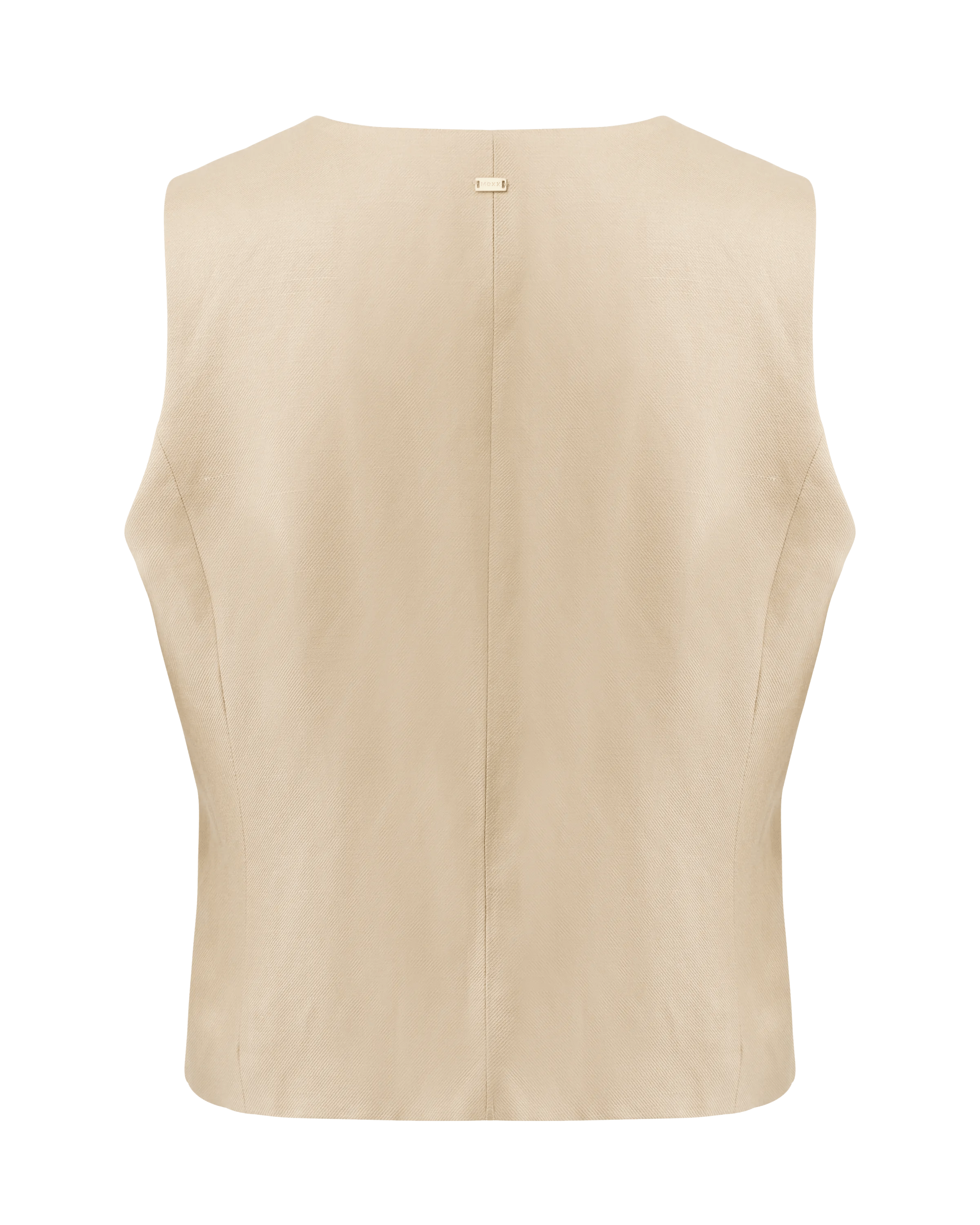 Leinenweste Hellbeige
