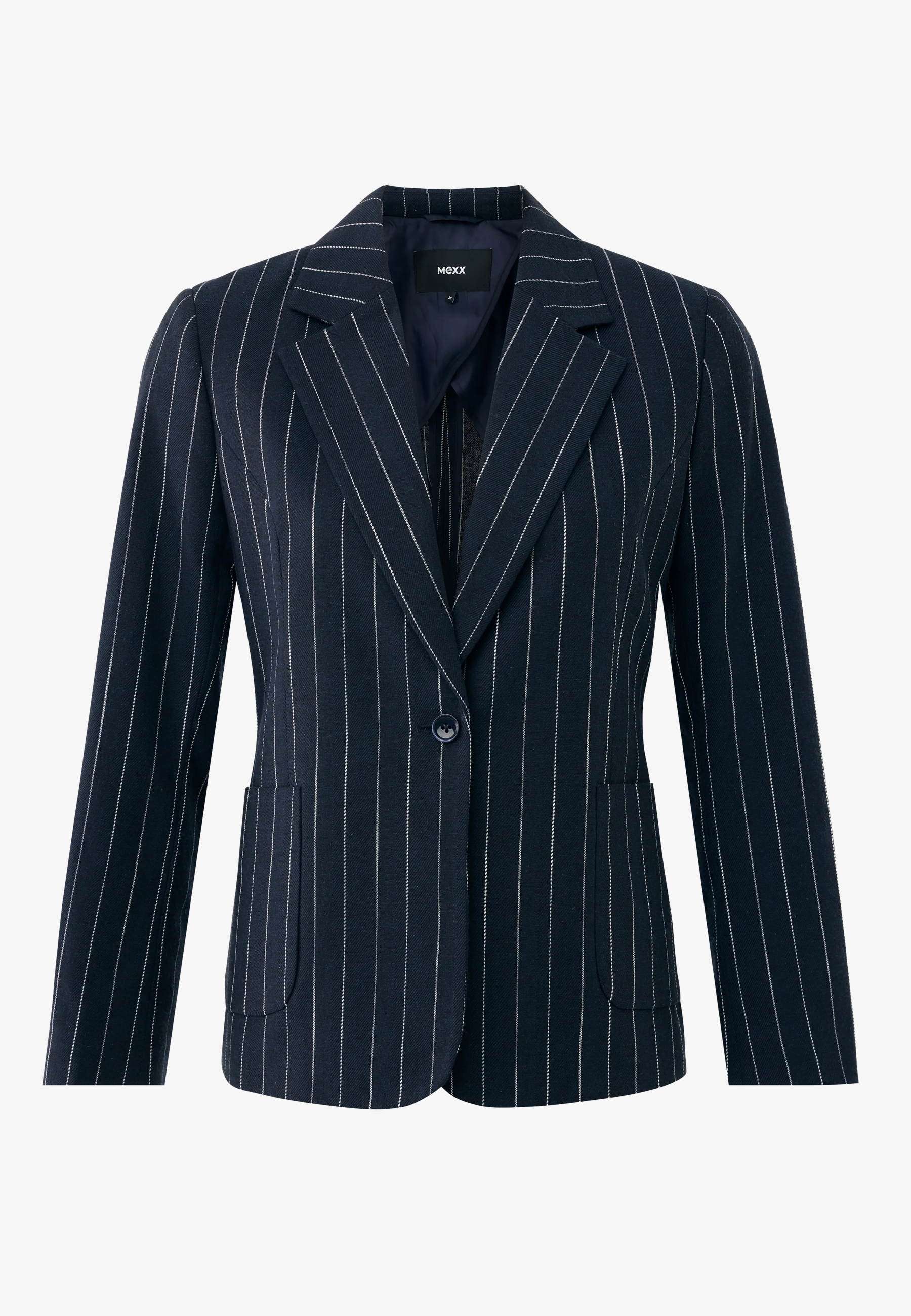 Pinstripe blazer Midnight blue