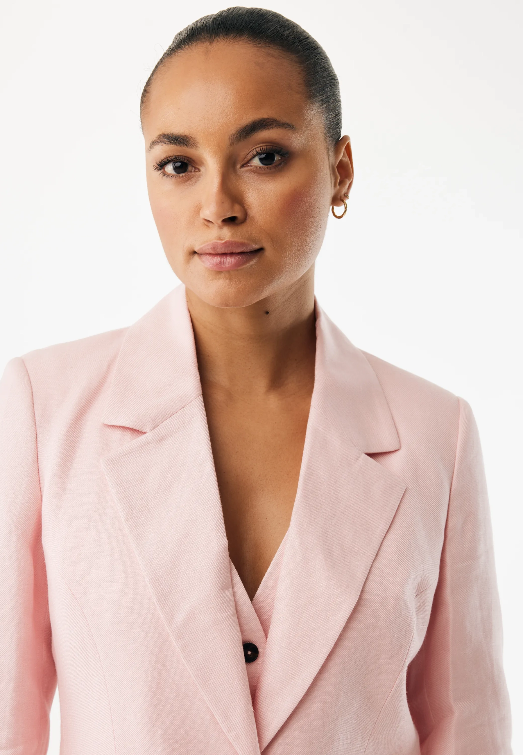 Linen Blazer Light Pink