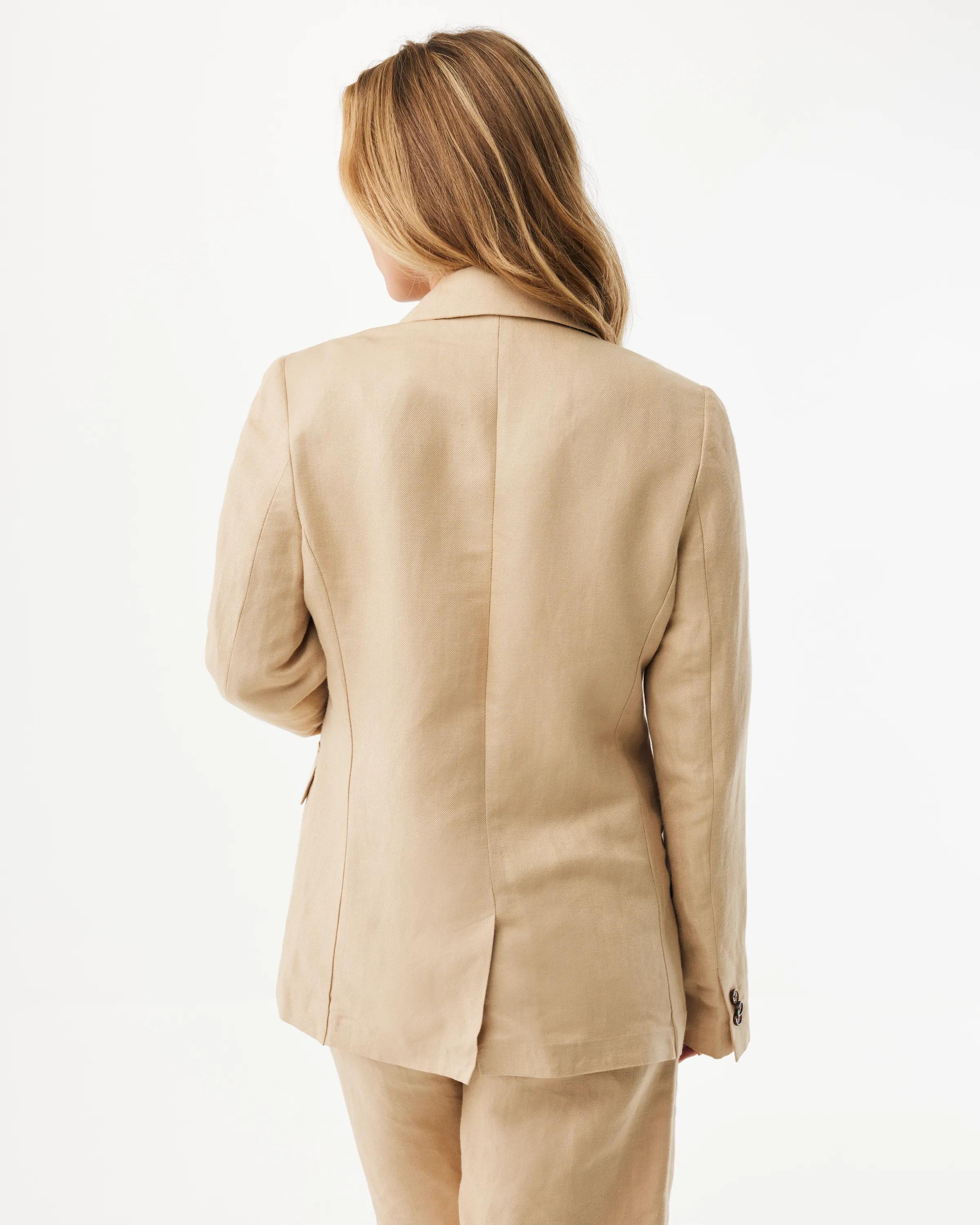 Linen Blazer Light Tan