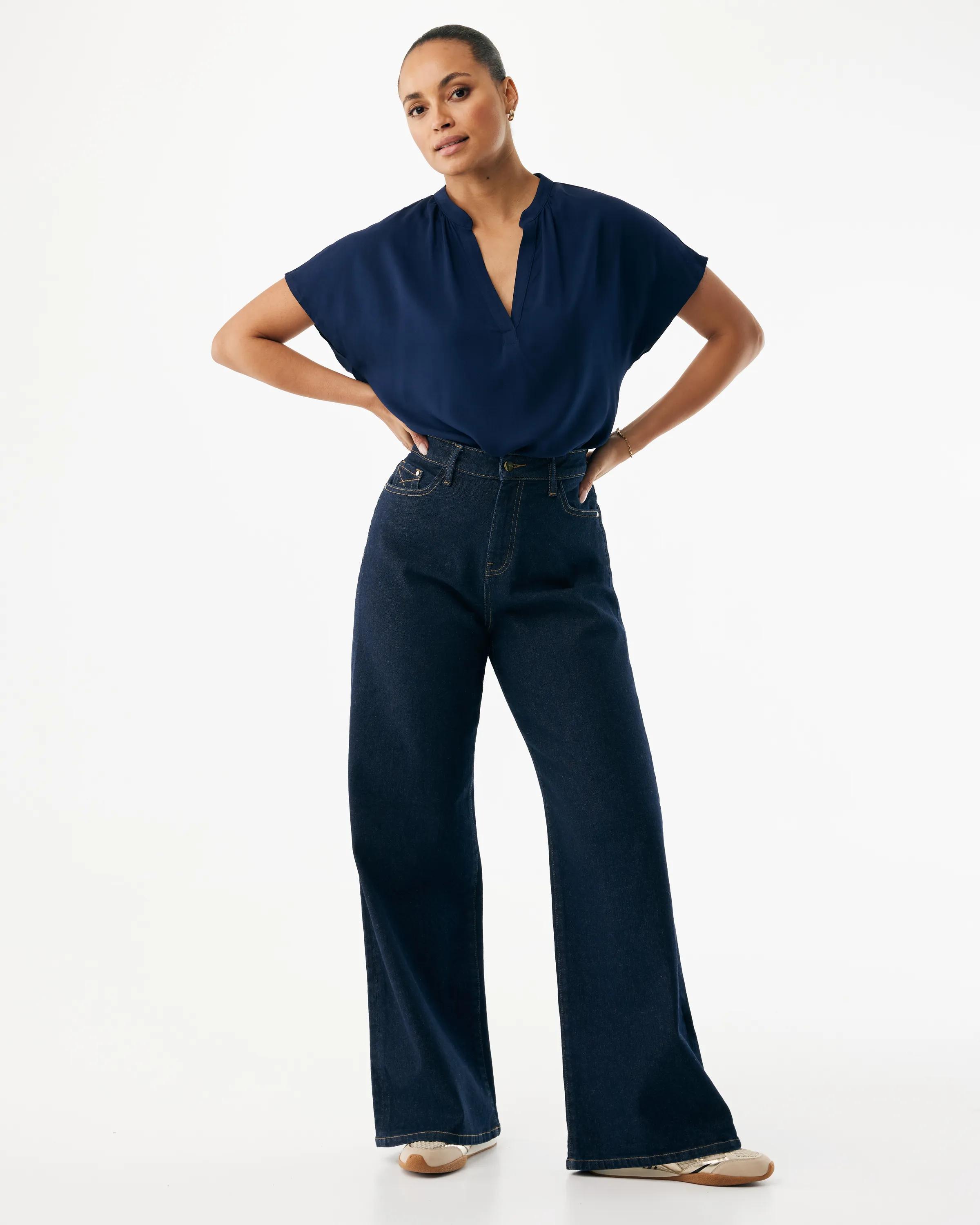 Petulia Bluse Mitternachtsblau