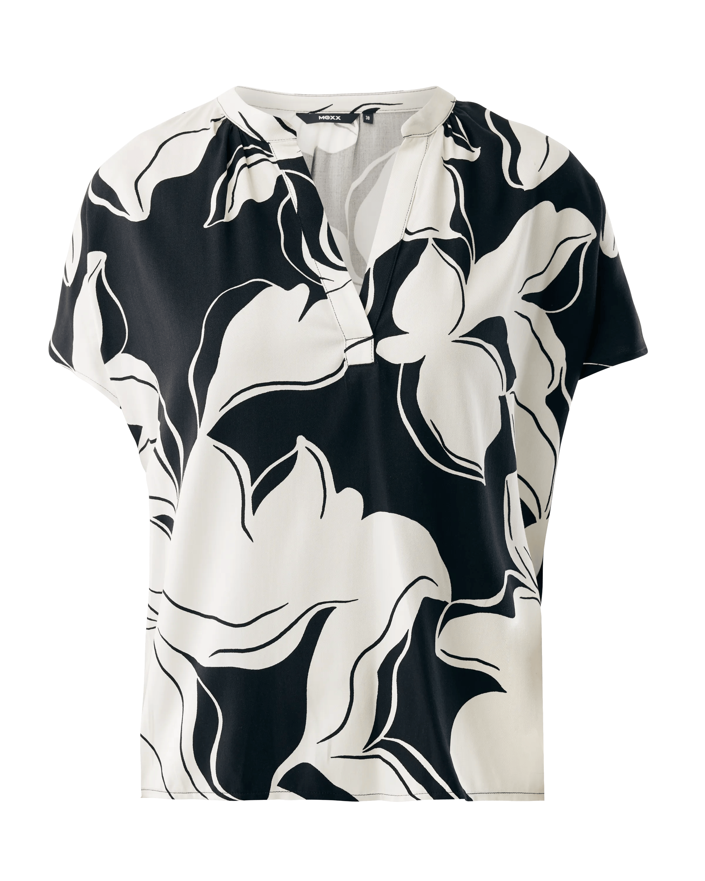 Petulia Print Bluse Schwarz Weib