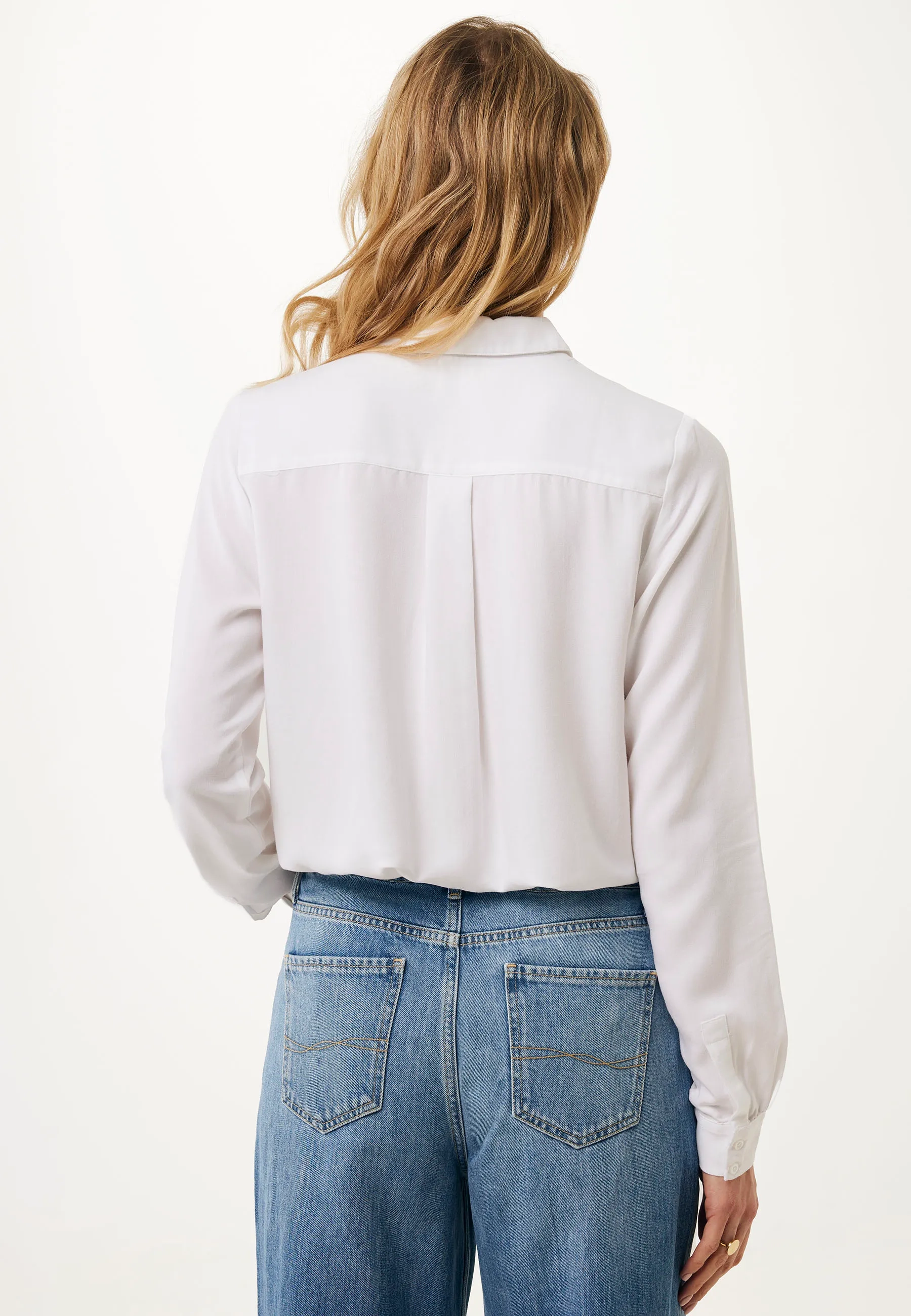 Chamomile viscose regular blouse Wit