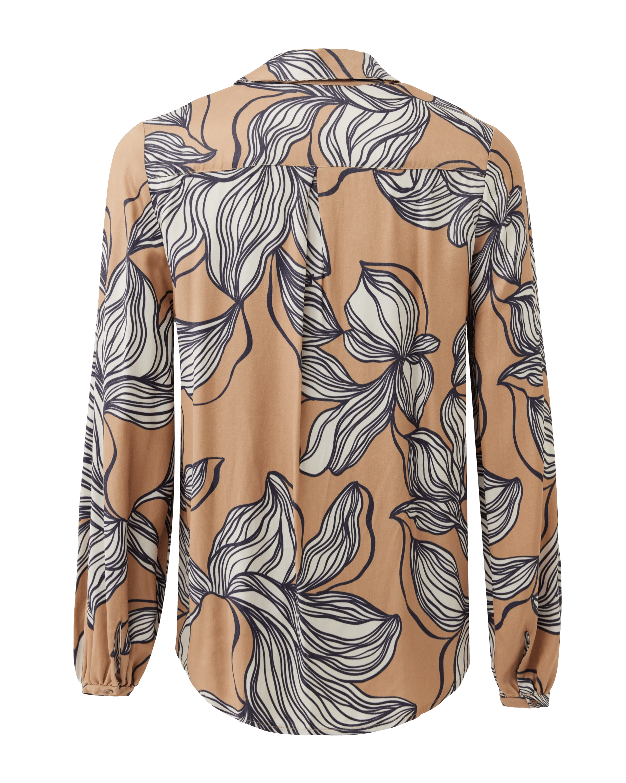 Graphic Flower Print Blouse Multicolor