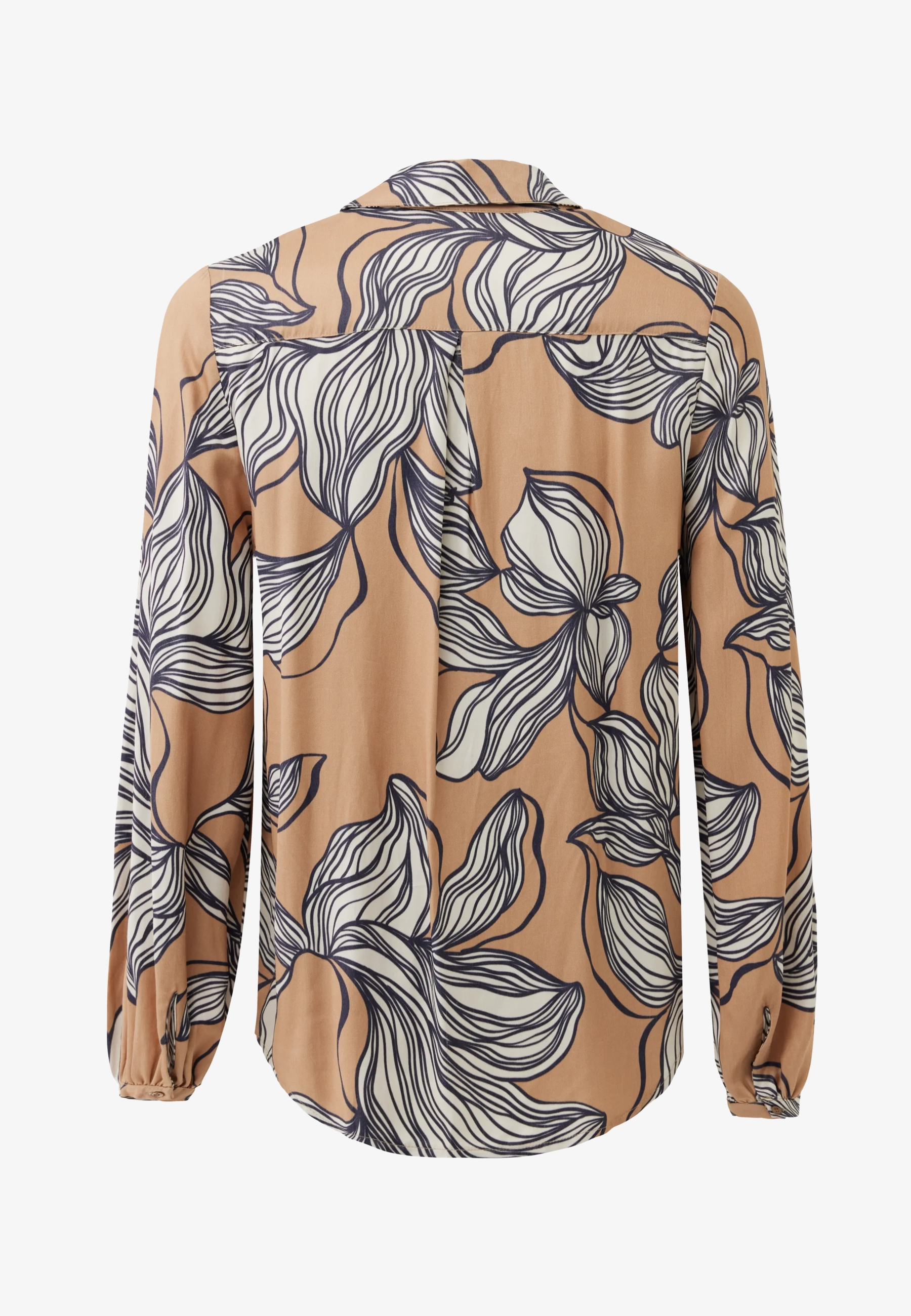 Graphic Flower Print Blouse Multicolor