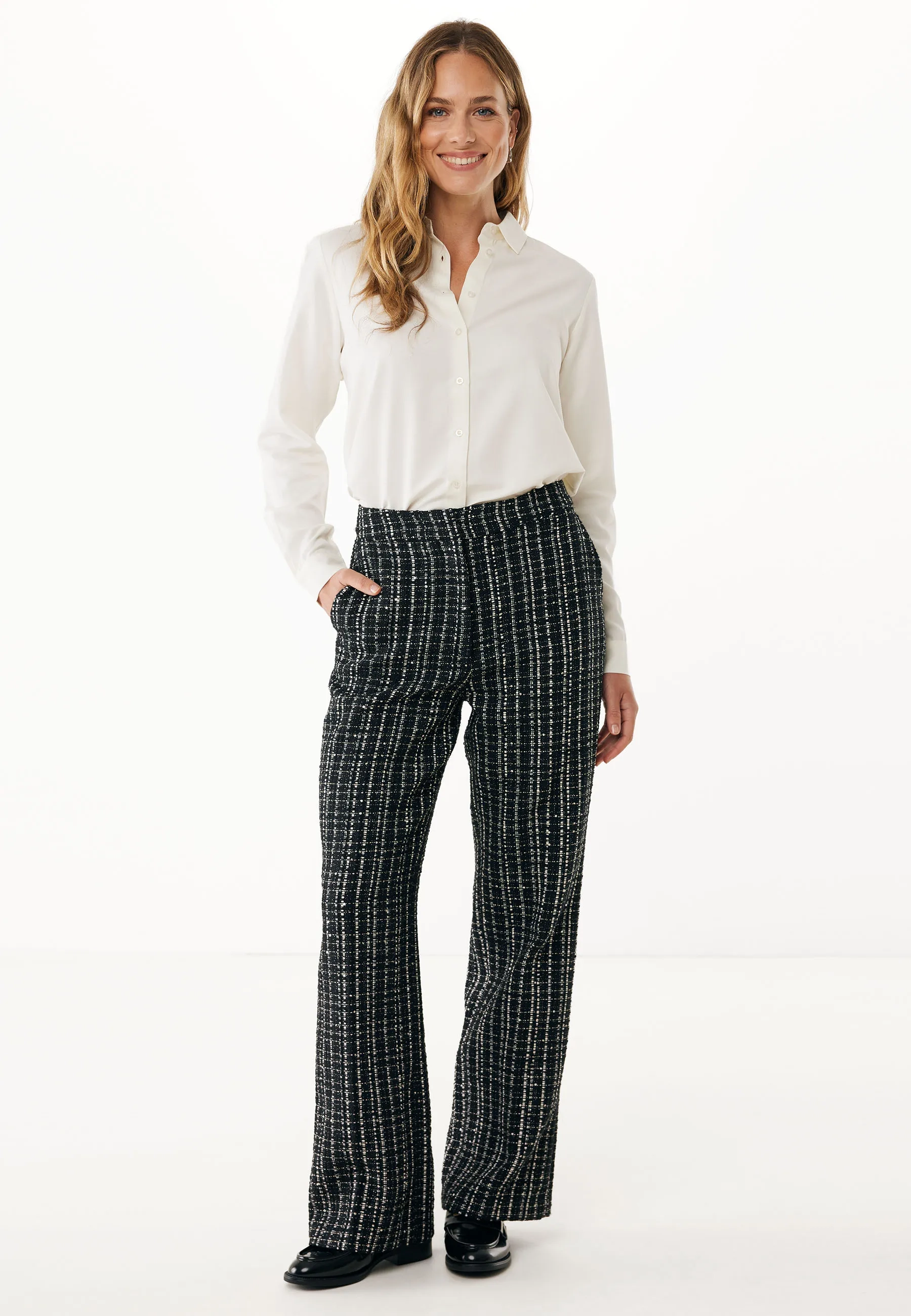 Chamomile viscose blouse Crème