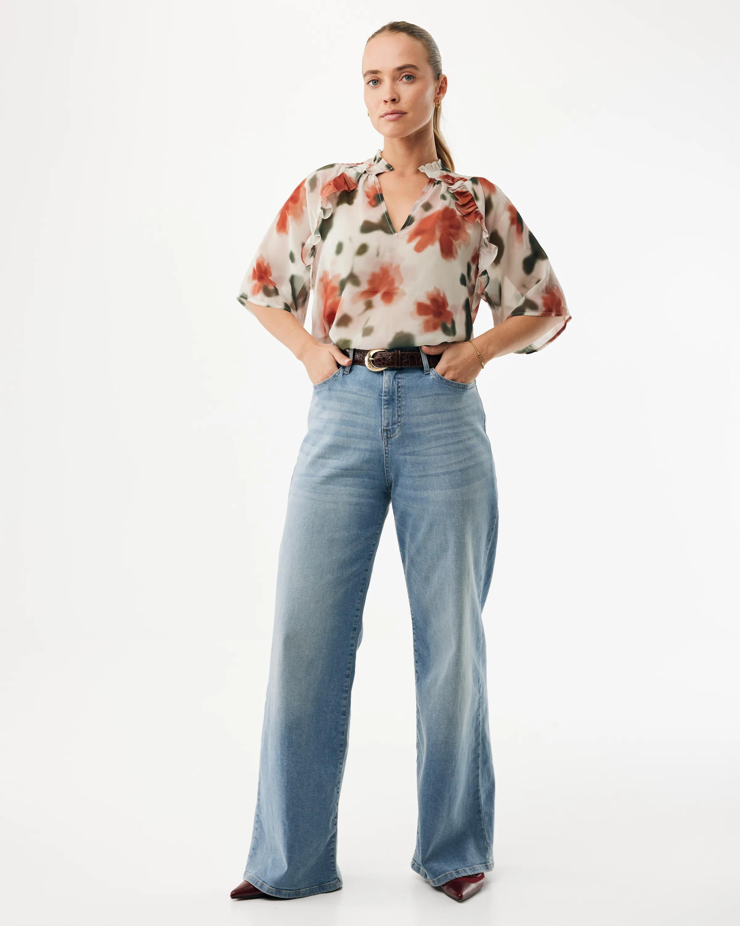 Flower Print Blouse Multicolor