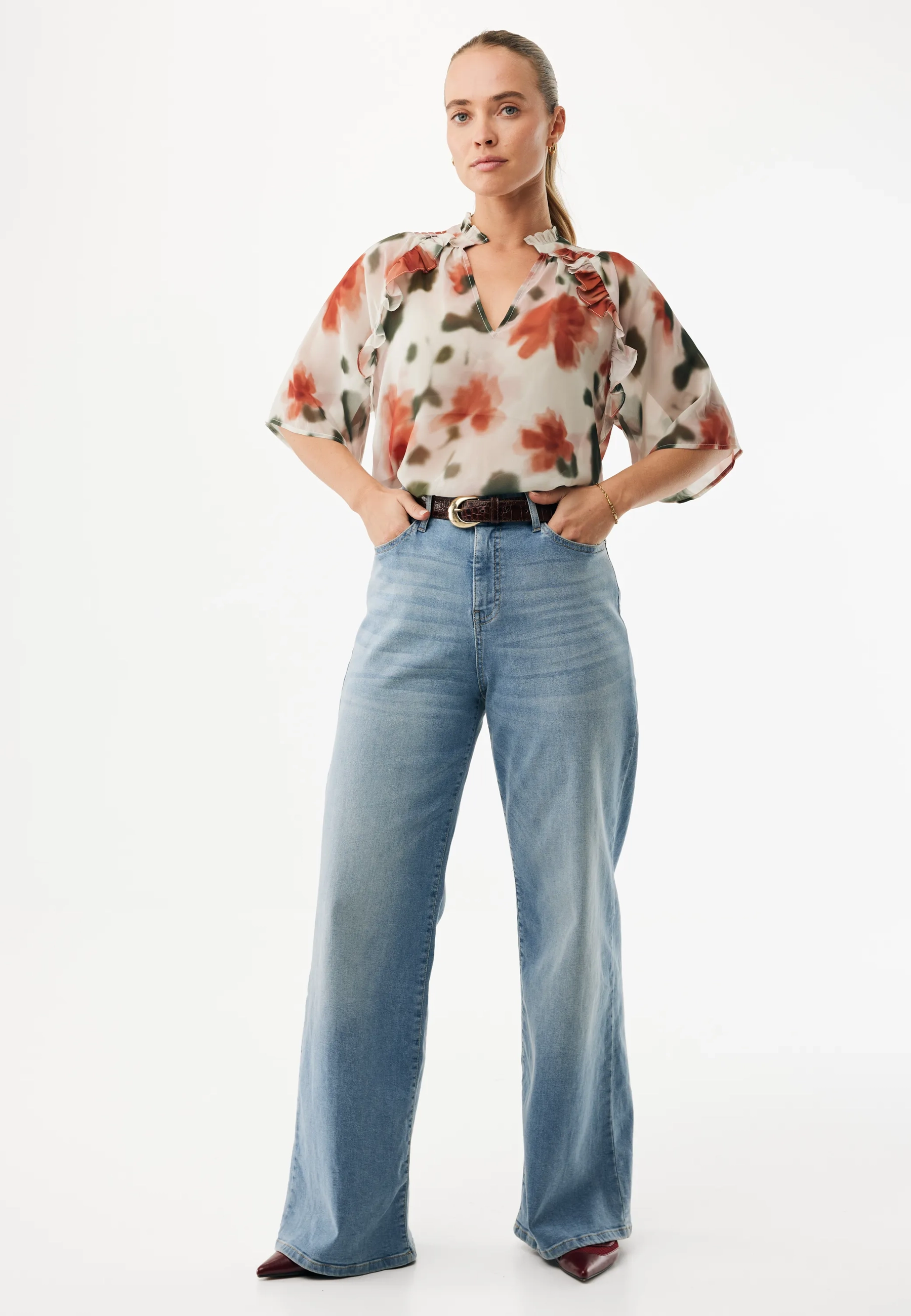 Flower Print Blouse Multicolor
