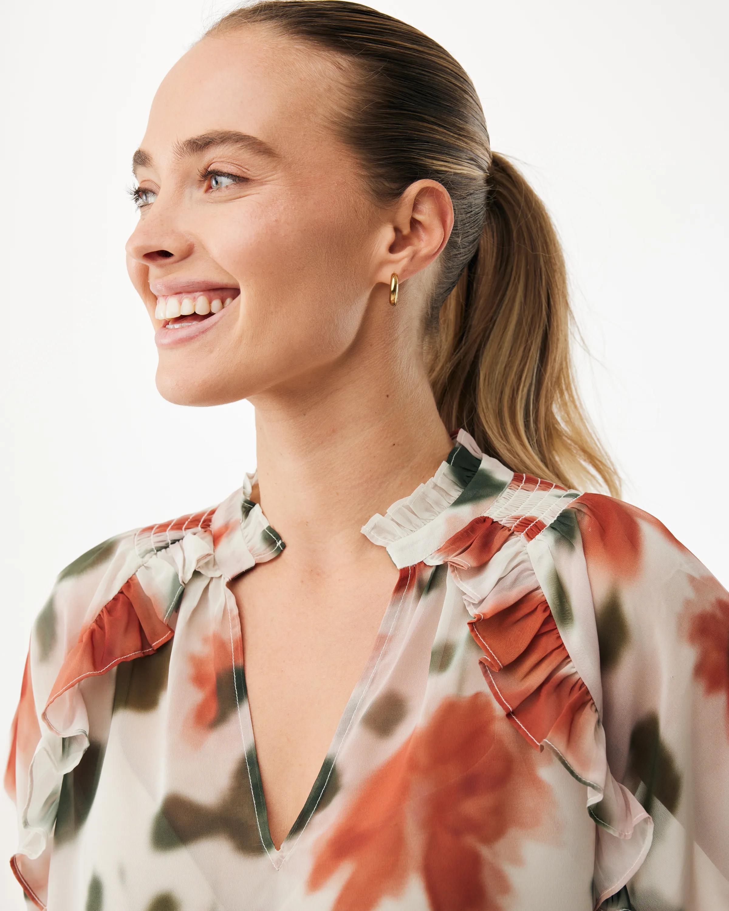 Flower Print Blouse Multicolor