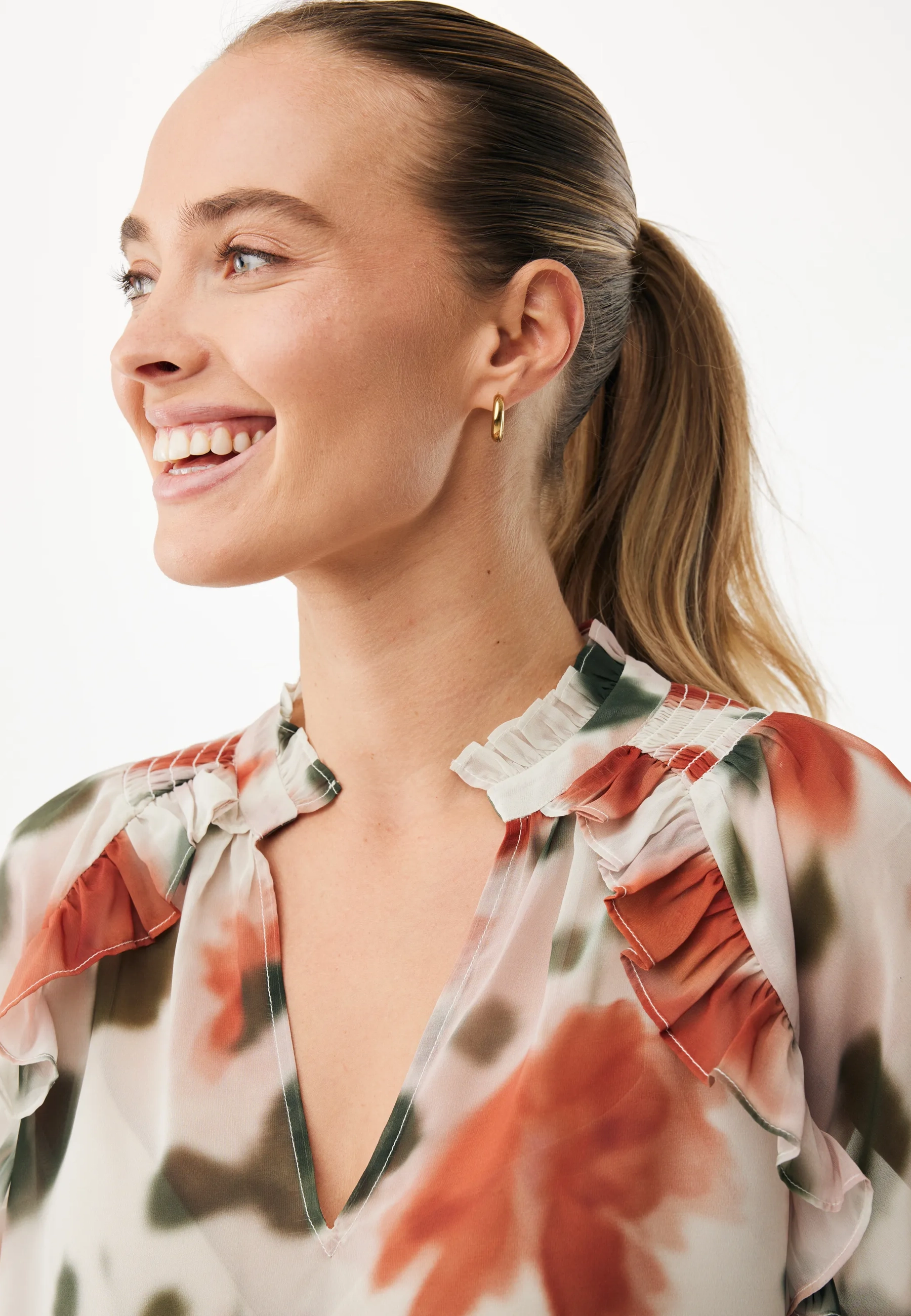 Flower Print Blouse Multicolor