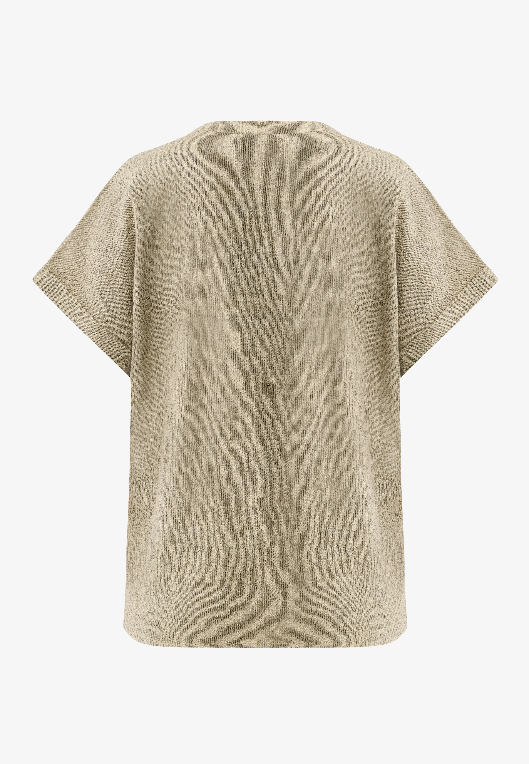 Crincle Blouse Gold Glitter