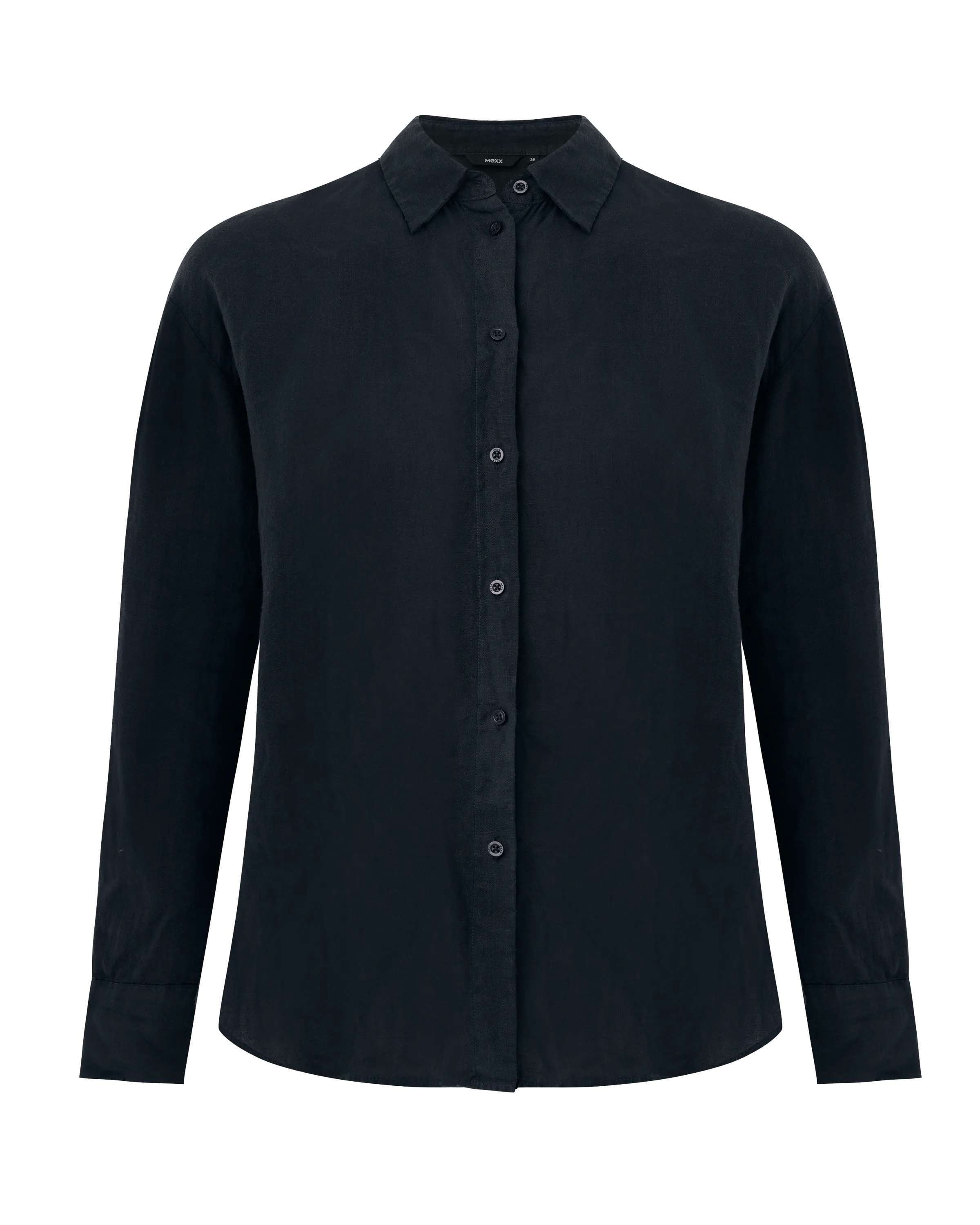 Leinenbluse Schwarz
