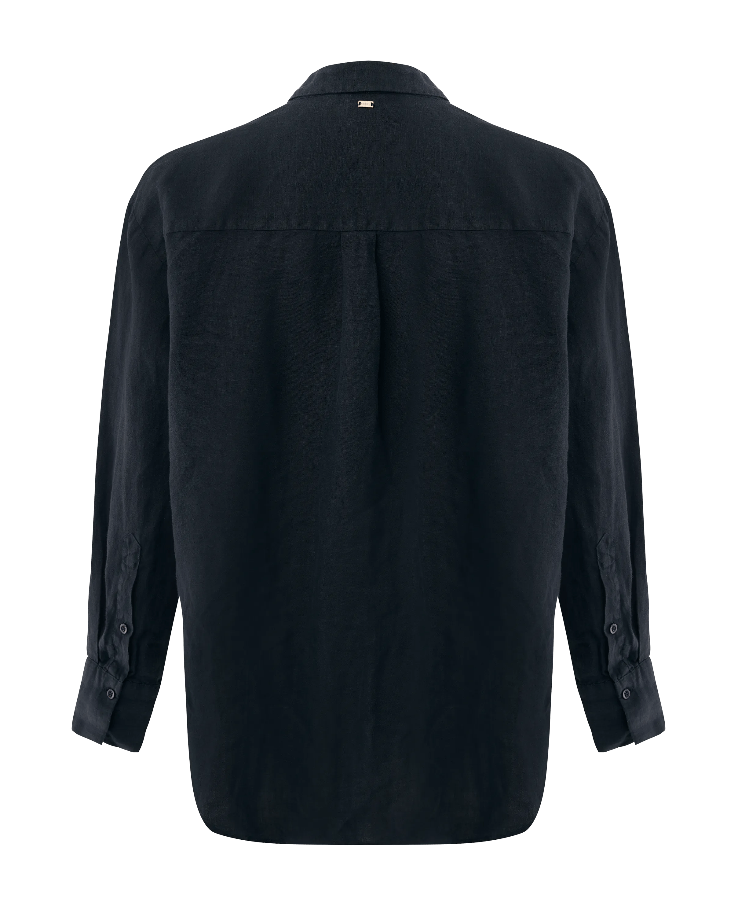 Leinenbluse Schwarz