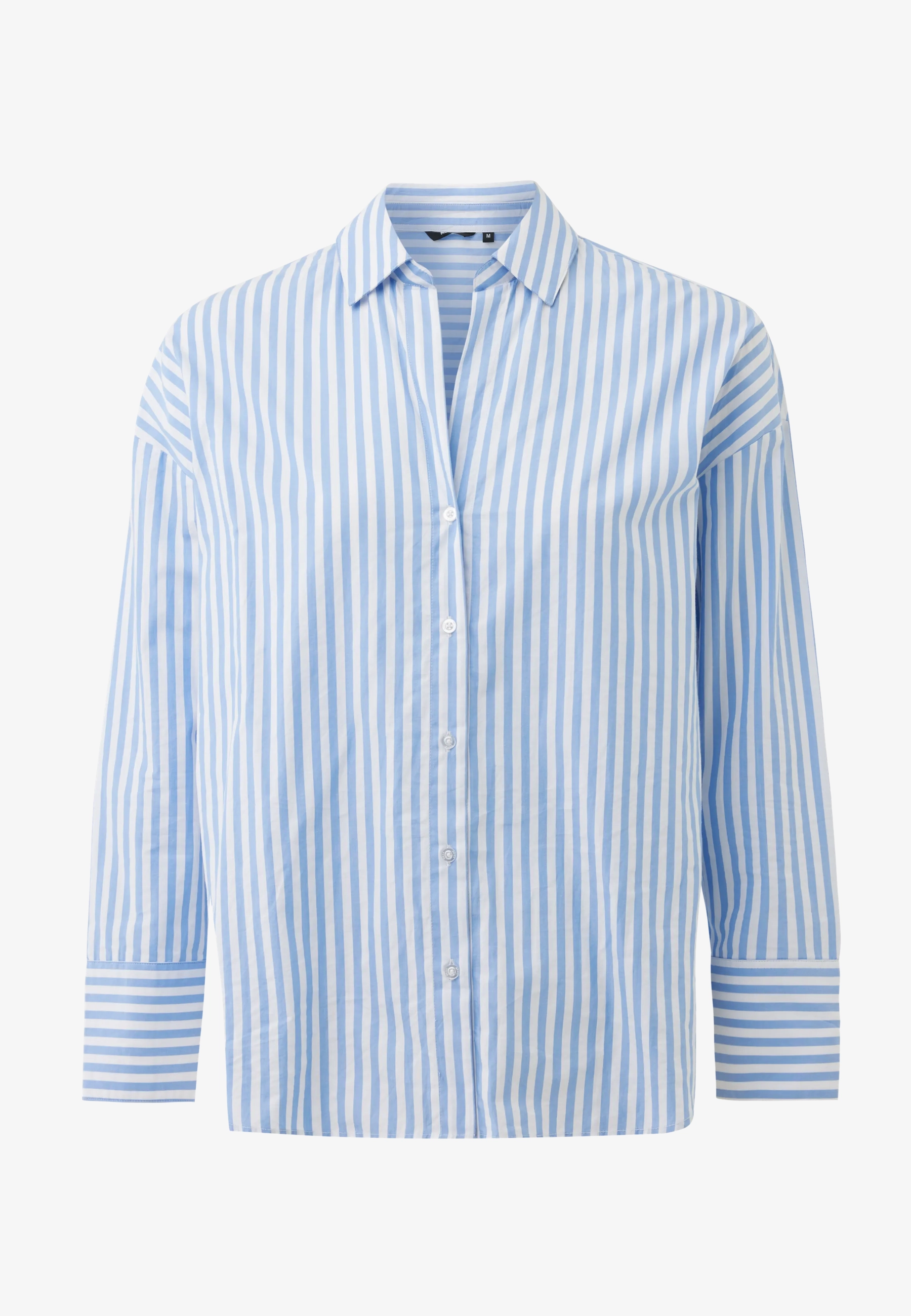Gestreepte poplin blouse Felblauw